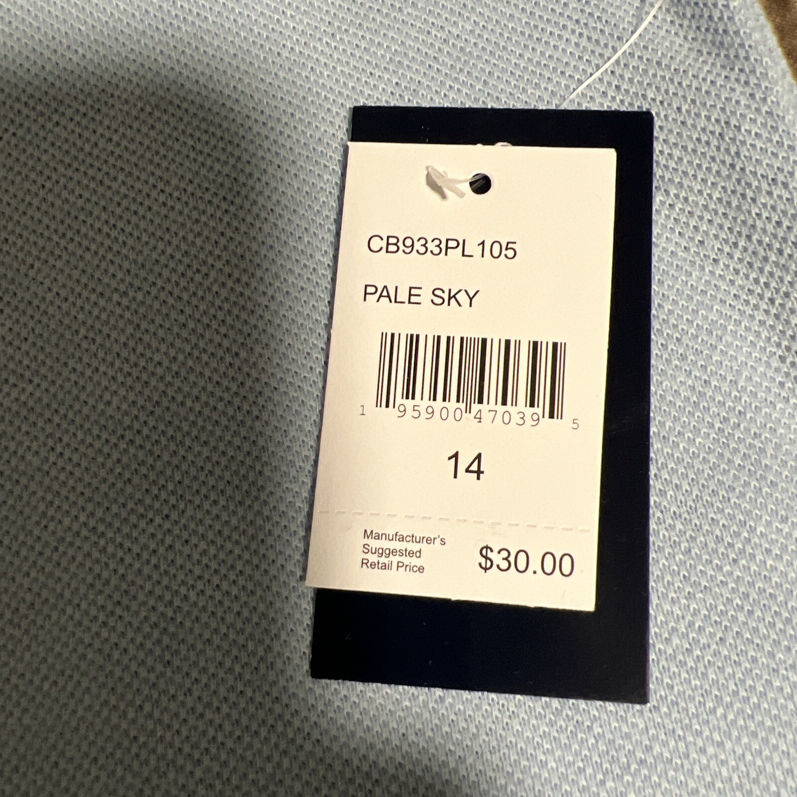 New Boys Youth Large Chaps Polo Shirt Light Blue – School Uniform Large