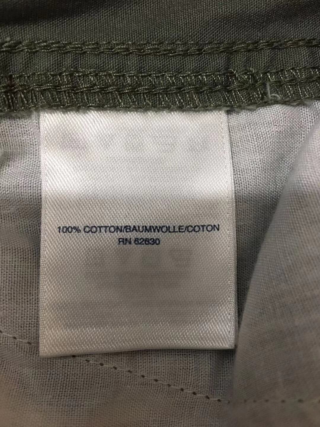 Lands end boys active chino shorts Sz M Green Cotton Pull on Elastic Waist