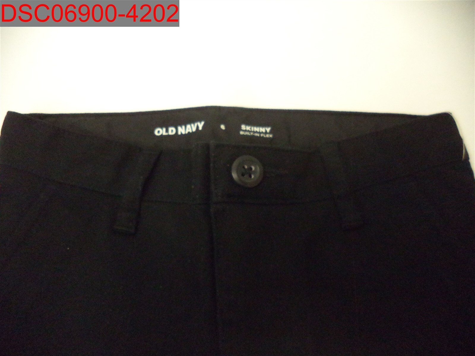 Old Navy Boys Black Jack Skinny Built-In Flex Uniform Pants, Size 6 151104200060