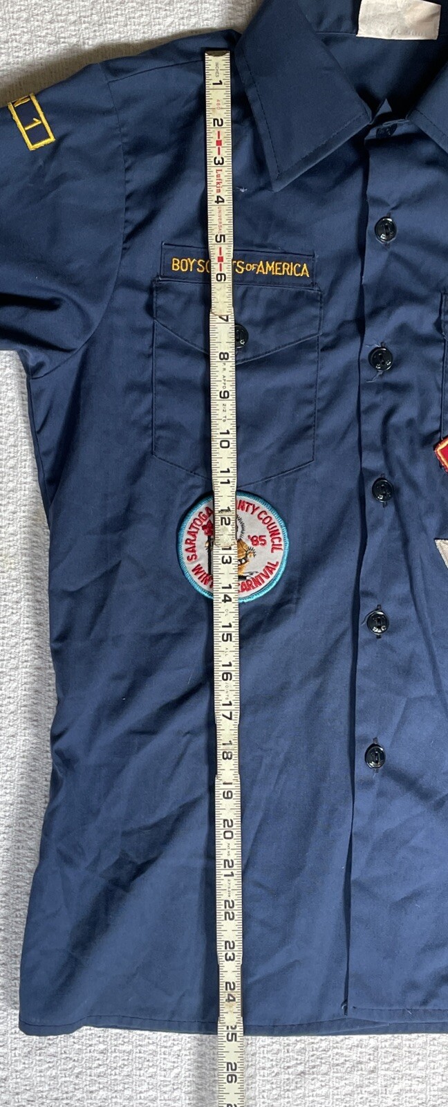 Vintage Boy Scouts of America Official Youth 16 Shirt Long Sleeve Button Down