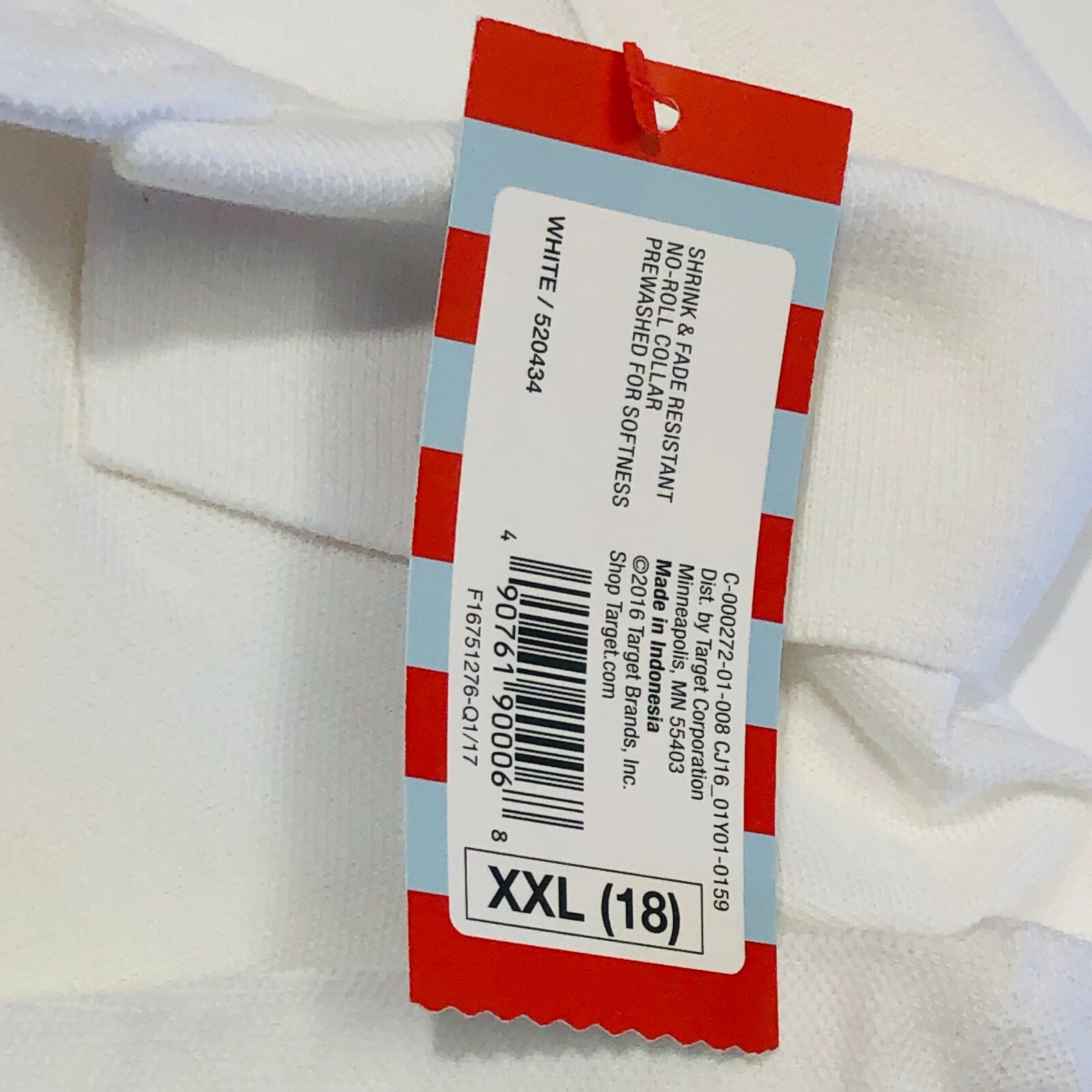New Cat & Jack Boys Short Sleeve White School Uniform Polo Shirt Size XXL 18