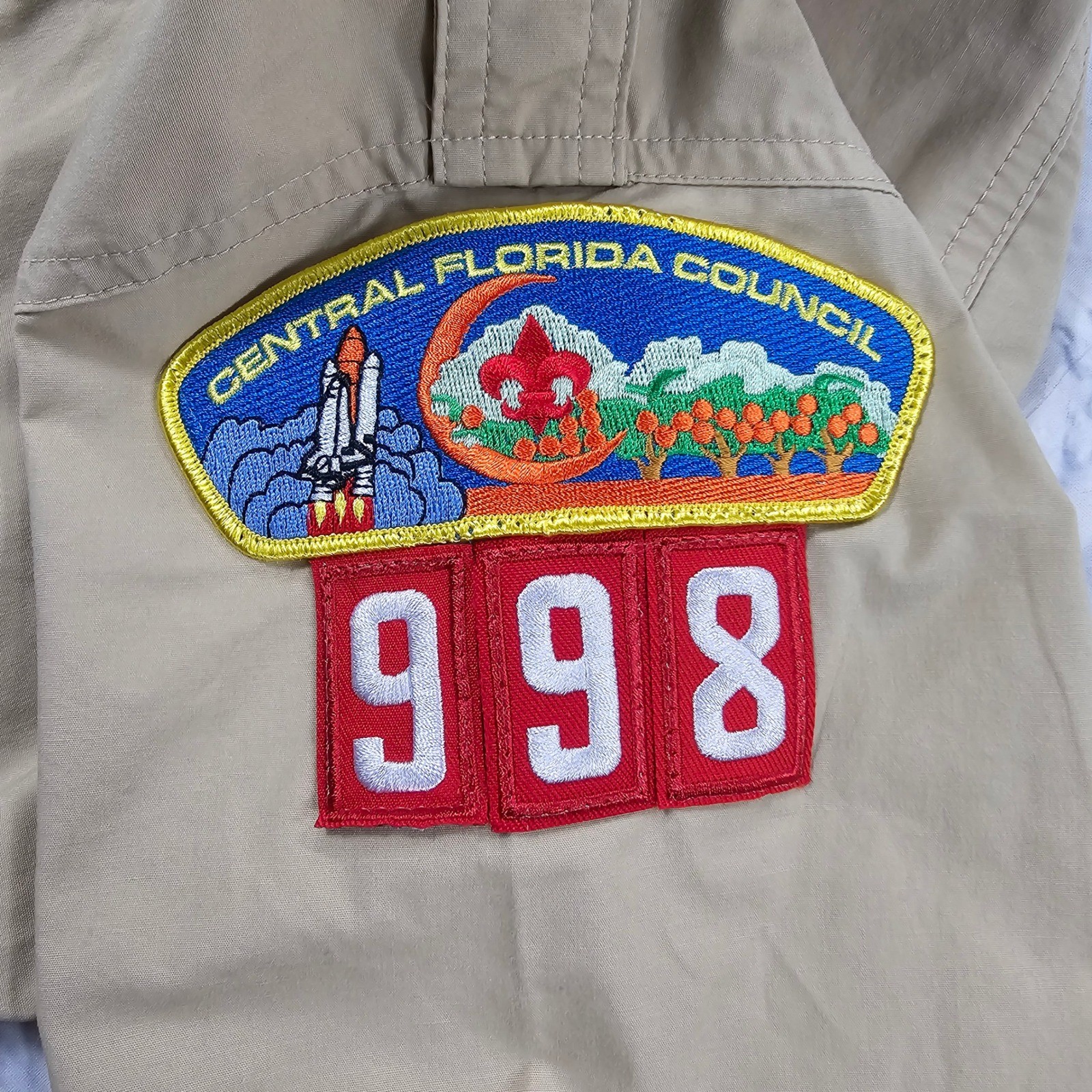 Boy Scouts of America Uniform Shirt Youth Medium Khaki BSA Short Sleeve Tactical