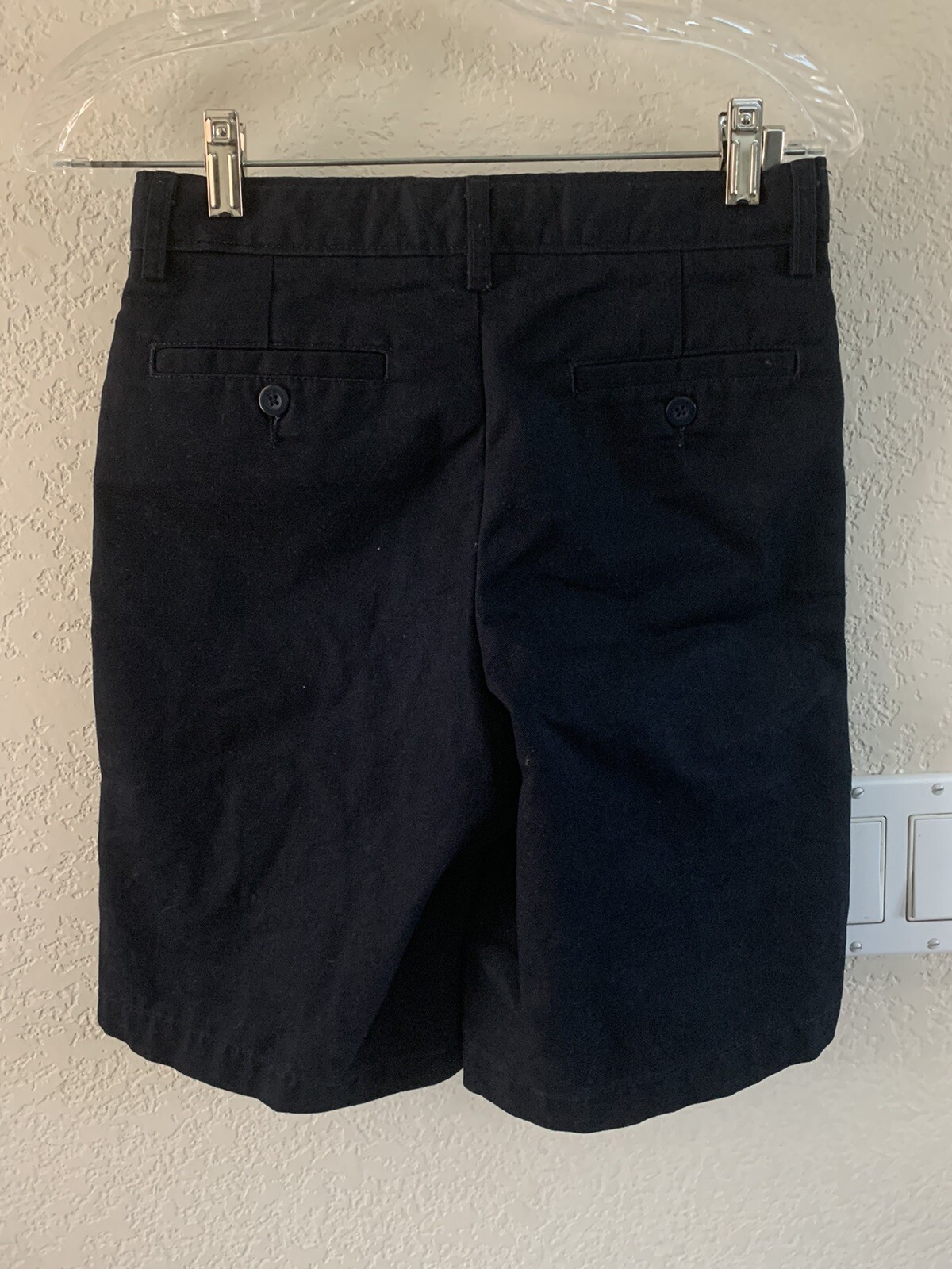 Dennis Uniform Boys Blue Flat Front Shorts 040720 Size 16 Slim (List $32)