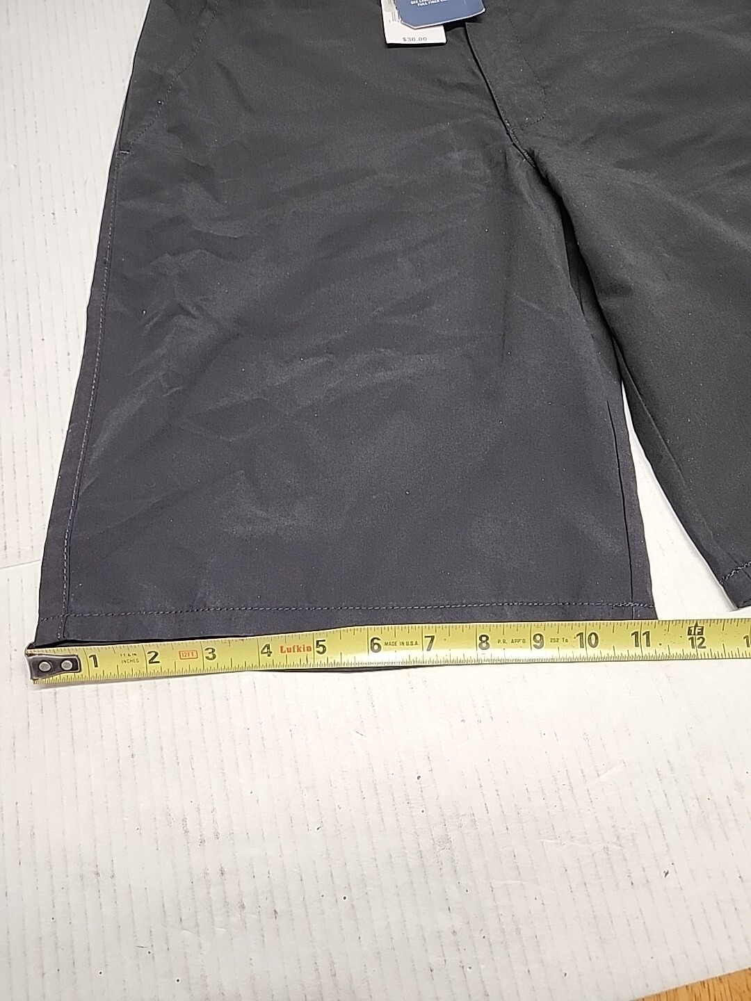 Boys Black Chaps Flat Adjustable Waist School Uniform Shorts In Size 18 Regular