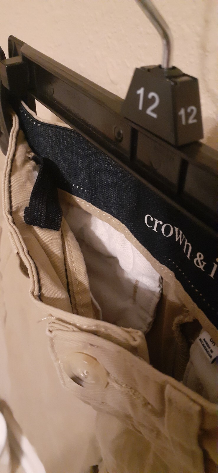 L@@K- Boys Crown & Ivy Motion Flex Khaki School Uniform Shorts Sz 8 Reg NICE!