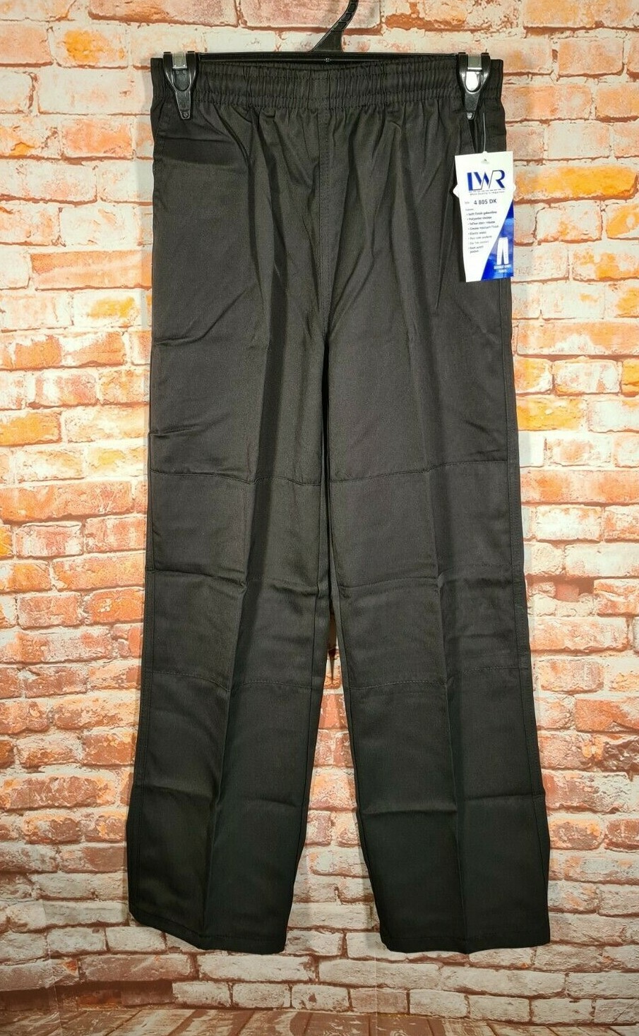 BNWT Boys Sz 10 LW Reid Brand Black Double Knee Elastic Waist School Pants
