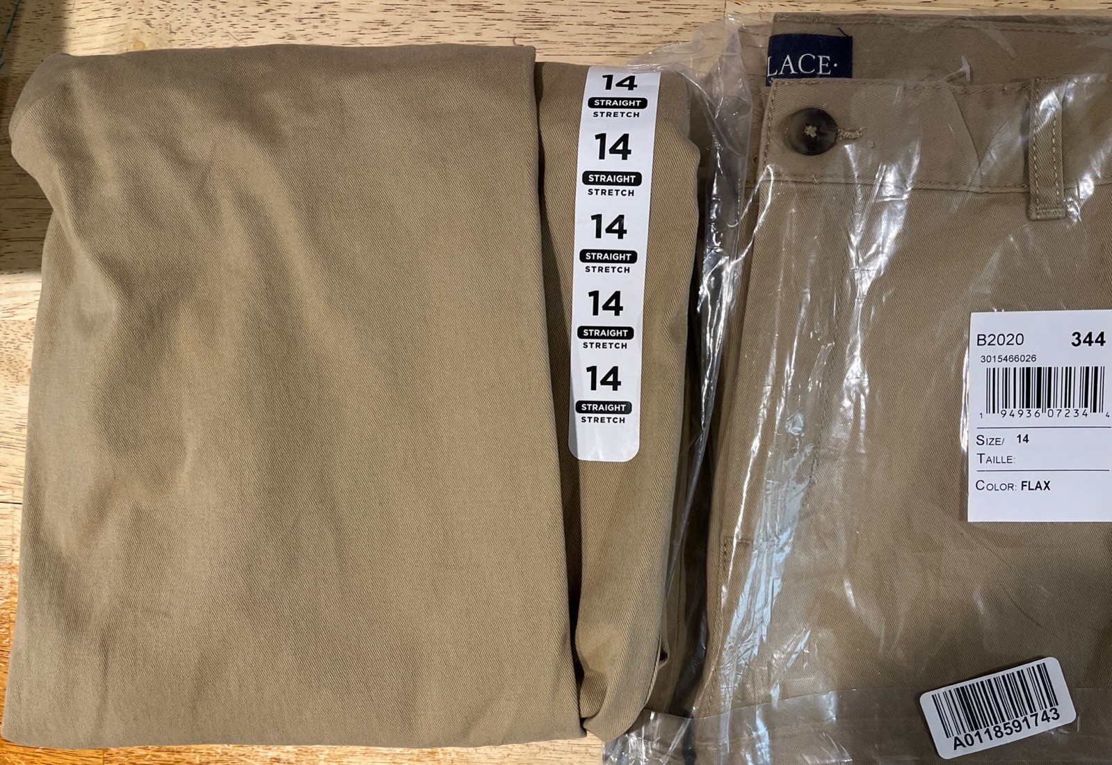 The Children’s Place Size 14 Boys Straight Stretch Uniform Pants Button Up