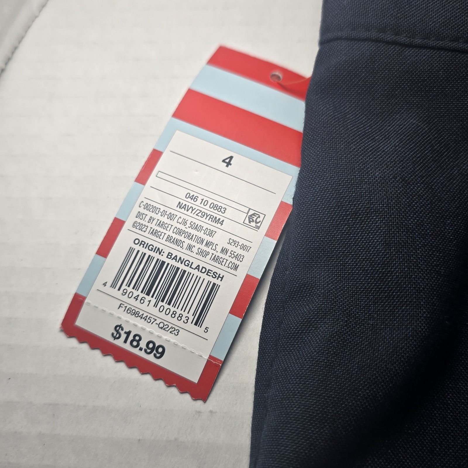 Target Cat & Jack Kids Navy Blue School Uniform Pants Adjustable Waist Size 4