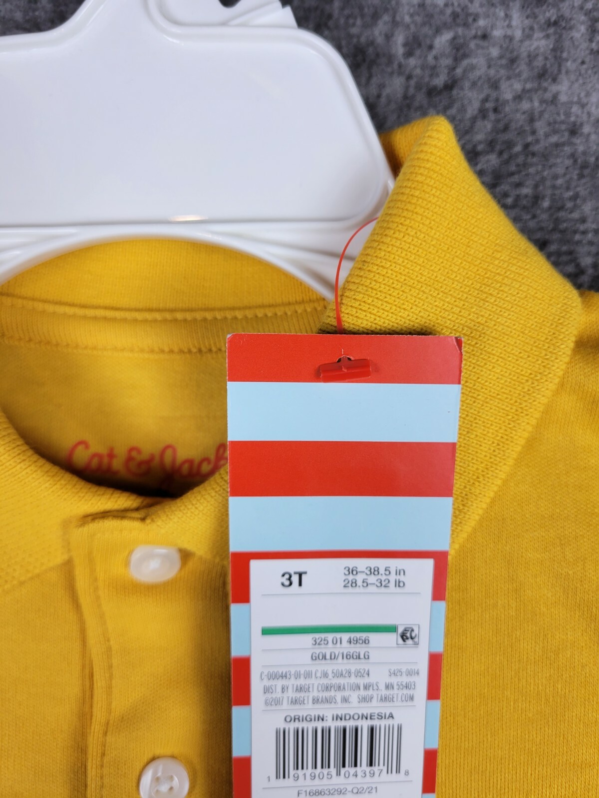 Yellow Cat & Jack School Uniform Shirt 3T