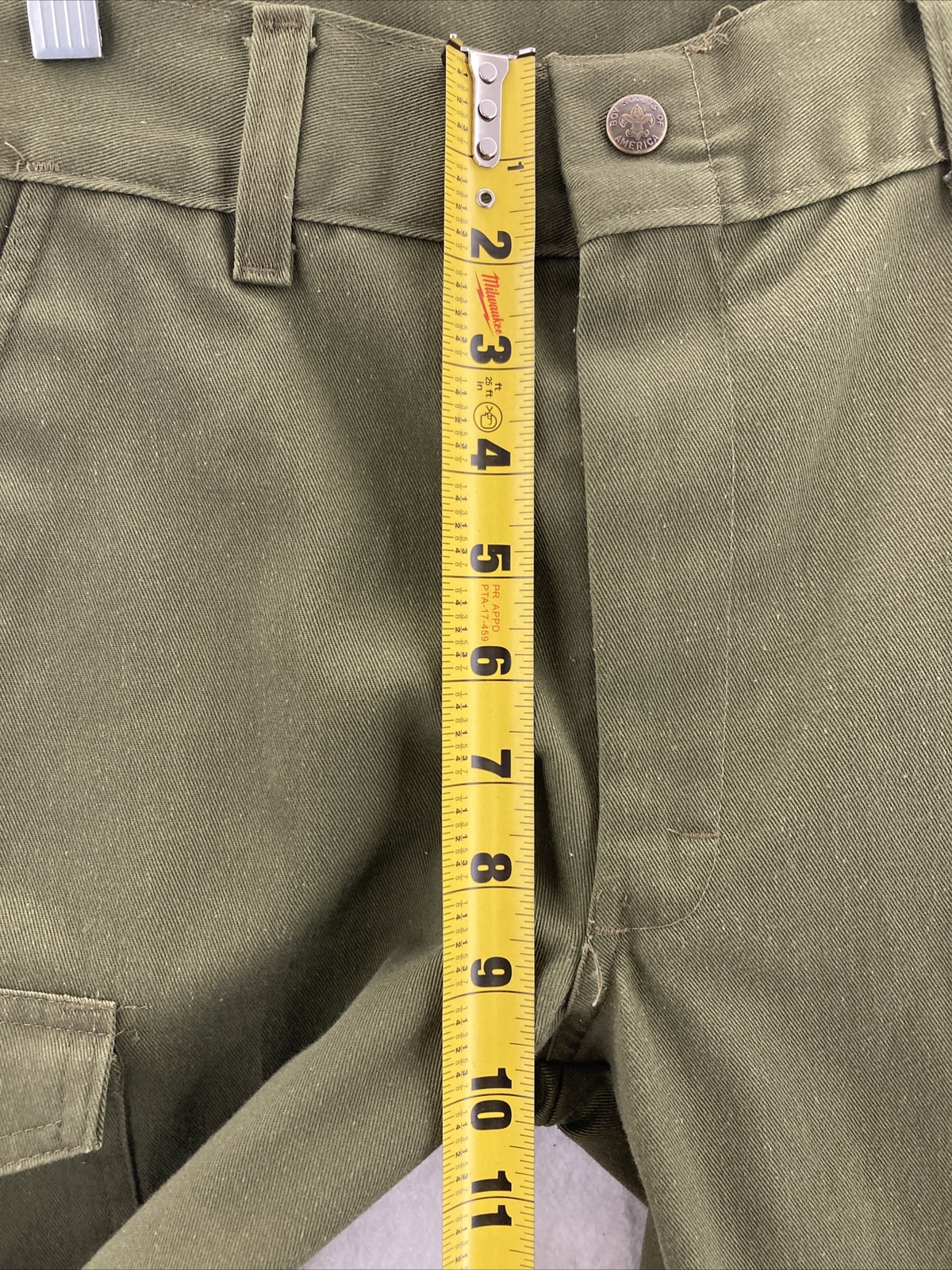 VTG Boy Scouts Pants YOUTH 6 Green Uniform Cargo Pants