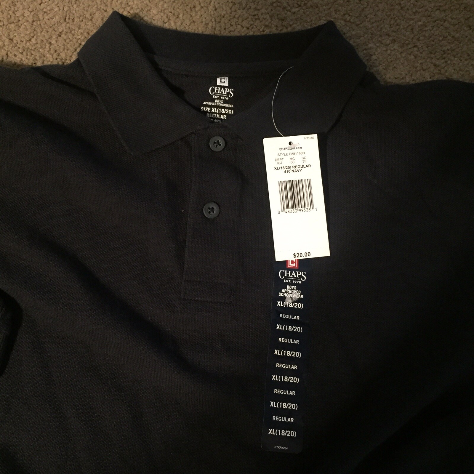 Chaps Ralph Lauren Boys Uniform Size L, (14-16)