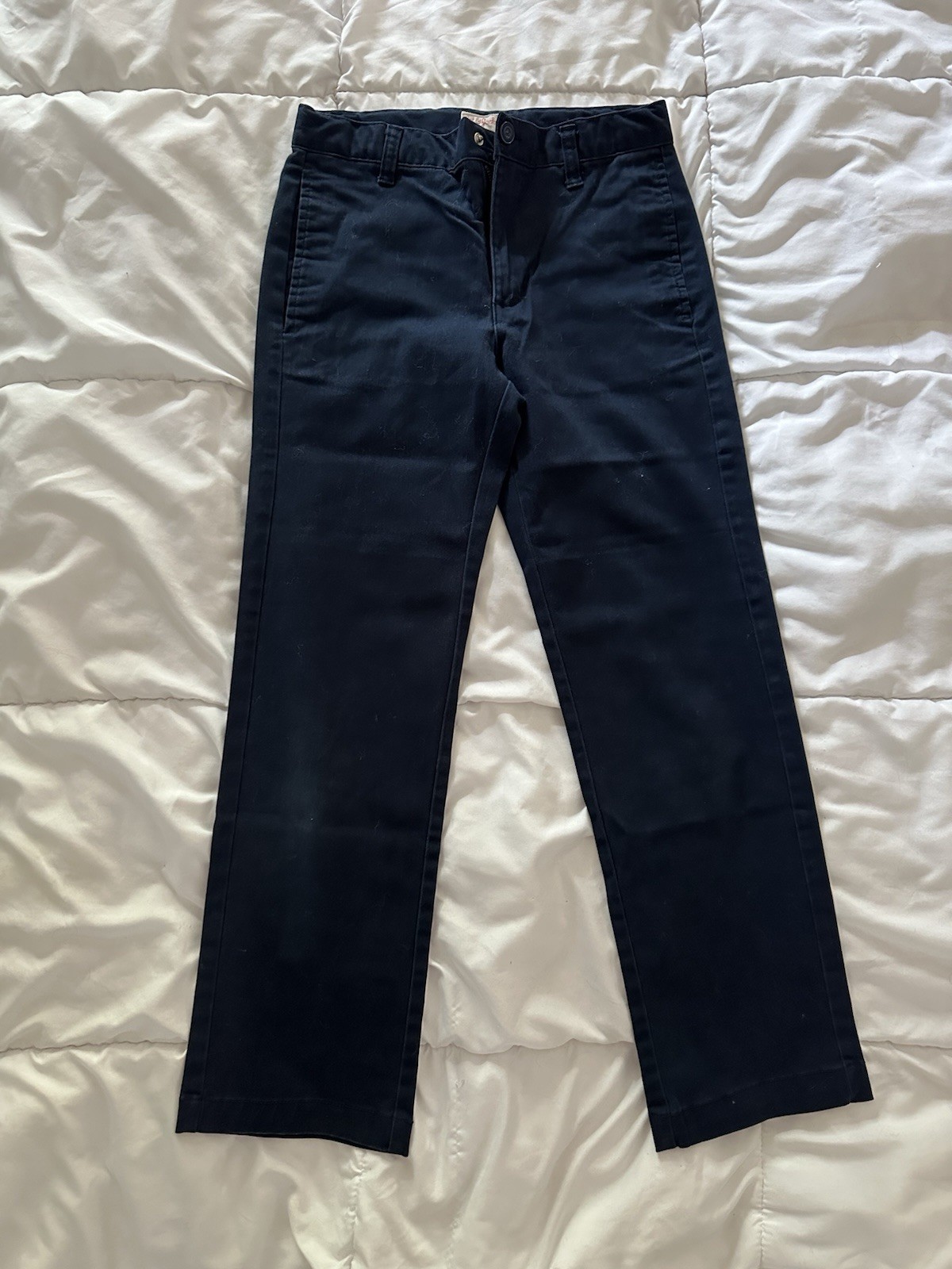 Cat & Jack Navy School Uniform Pants Size 12 lot of two