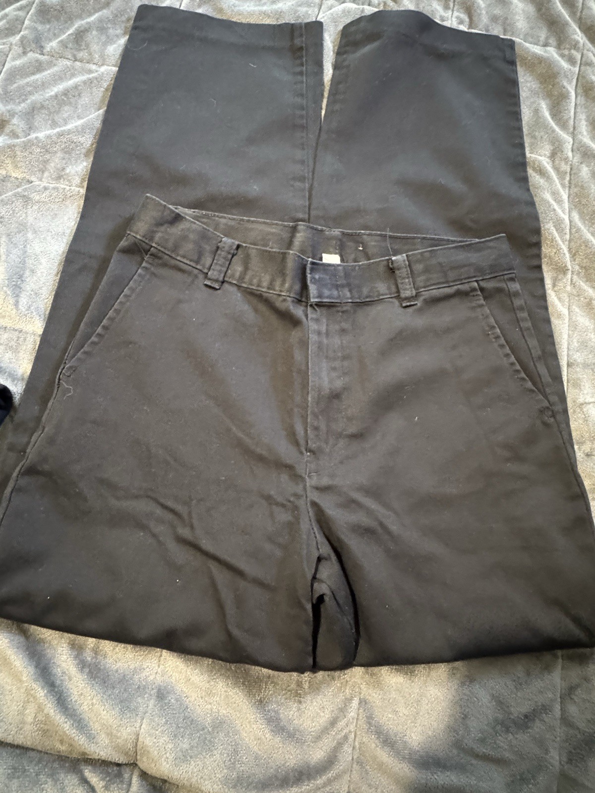 George Boys Cotton Blend Black Straight Fit School Uniform Pants 14