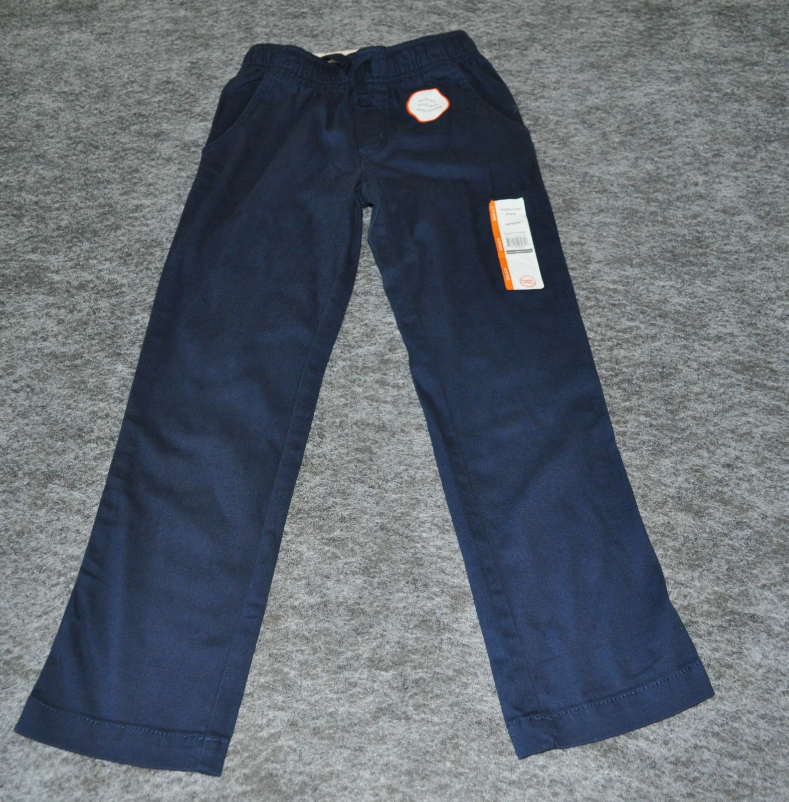 Boys Navy Blue School Uniform Pants Size 6-7/ 7s Lot Of 2 Adjustable Waist