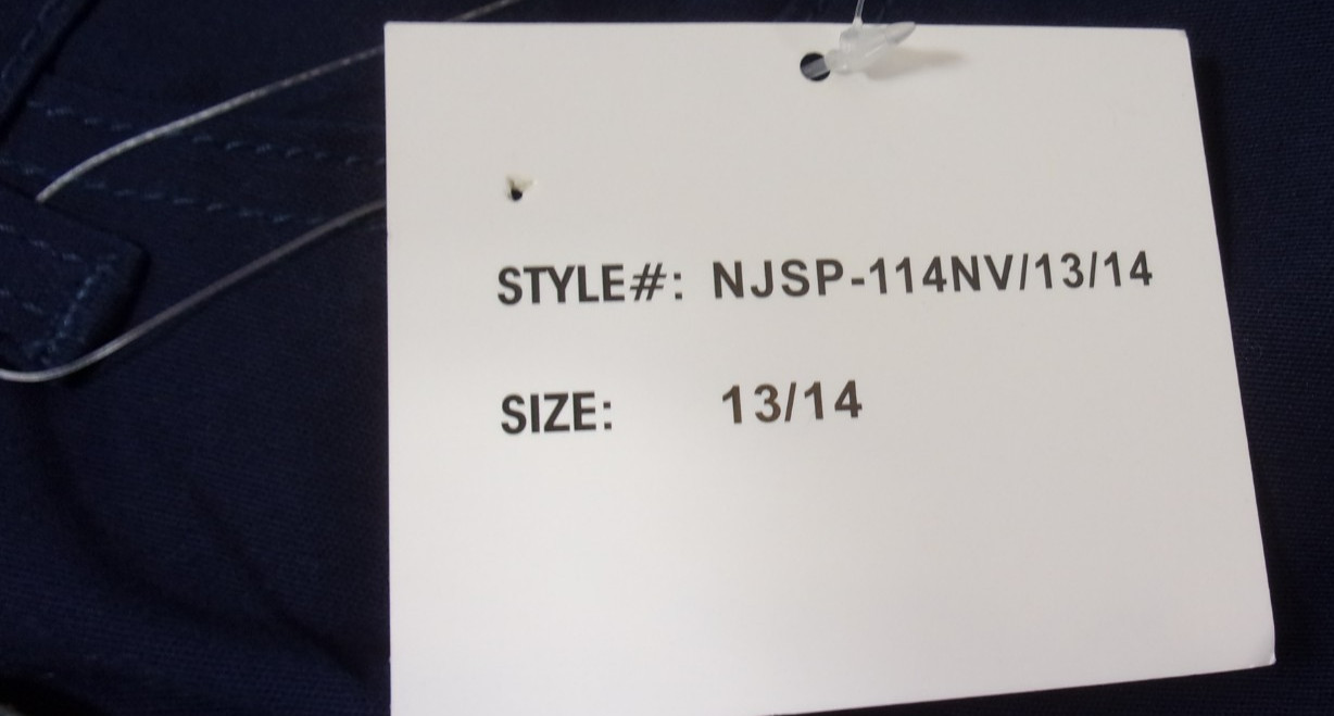 NEW DESIGNER APPROVED SCHOOL UNIFORM STRETCH DARK BLUE PANTS YOUTH SIZE 13/14