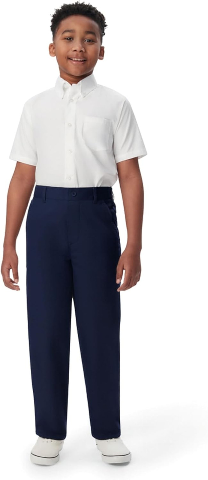 Boys Pull-On Relaxed Fit School Uniform Pant (Standard & Husky)