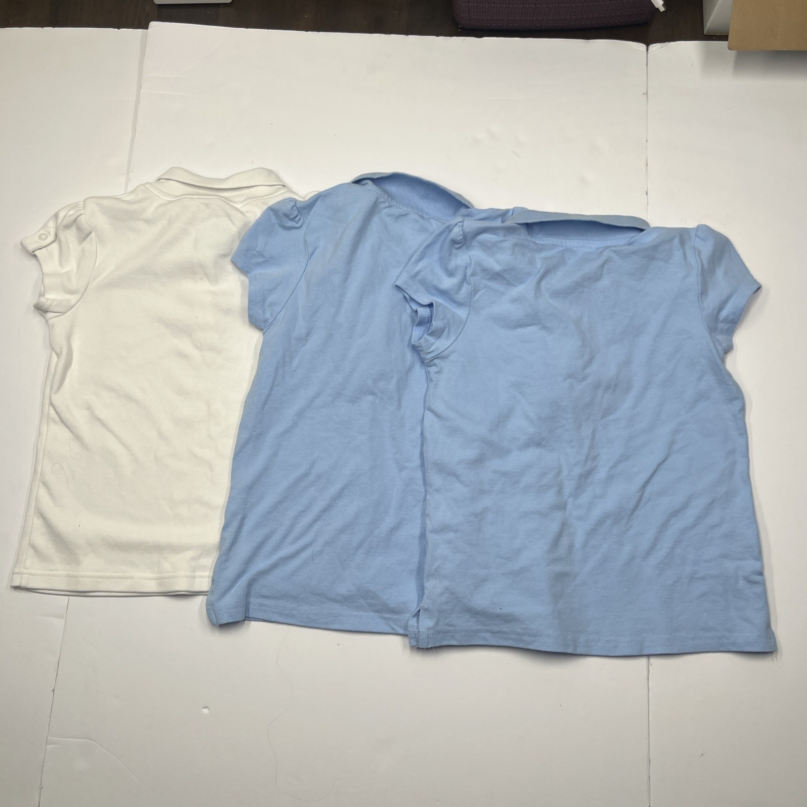Lot of 3 Childrens Polo Shirts School Uniforms Sizes 6/7 and 7/8 Cat&Jack/Place