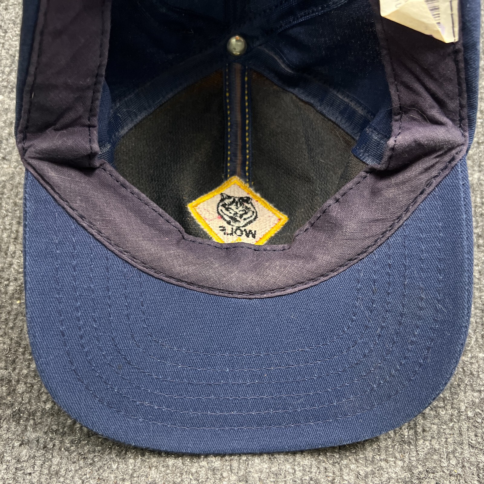 Boy Scouts of America Wolf Cub Cap Boys Adjustable S/M Blue Hat
