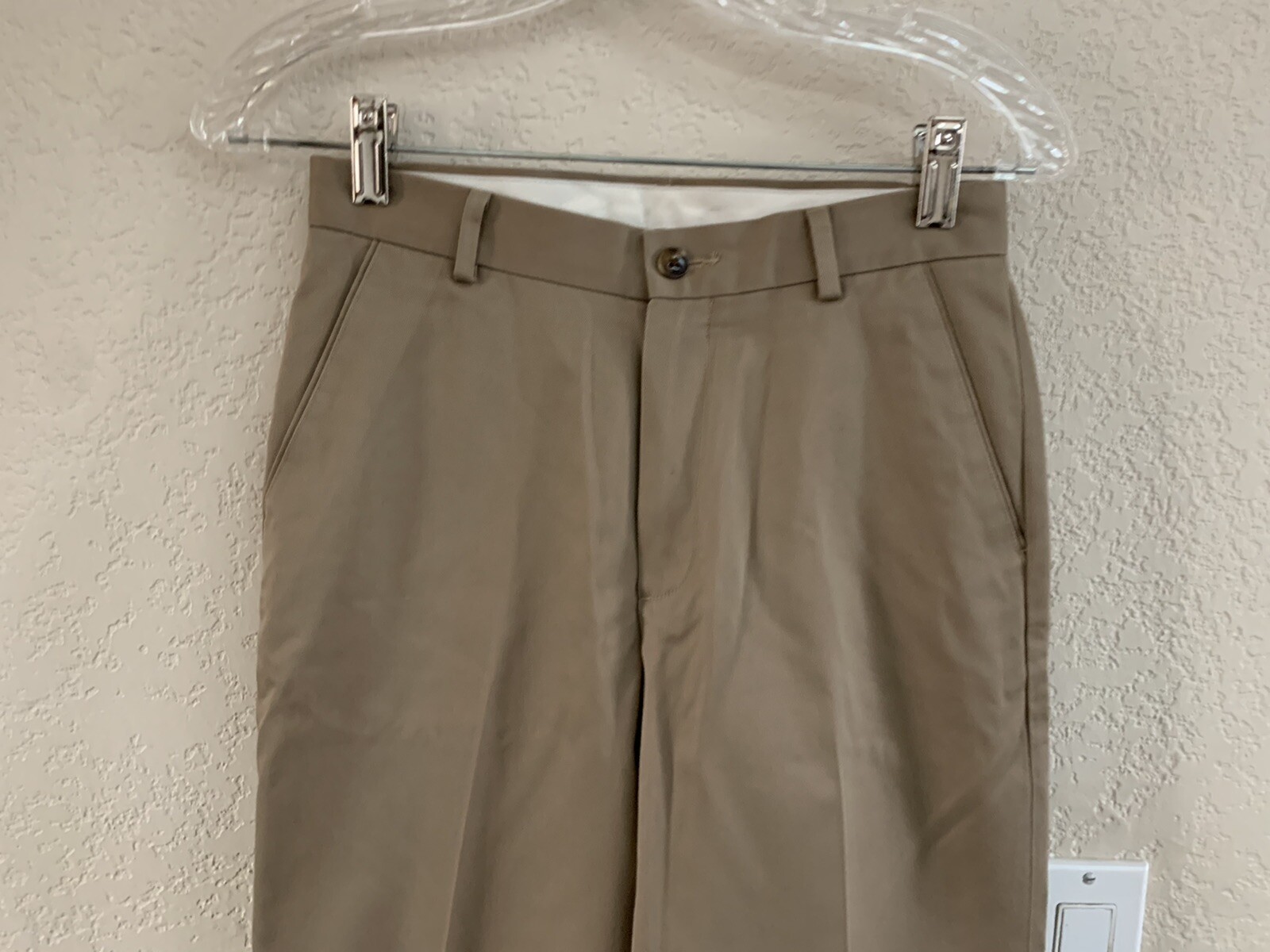 Class Club Flat Front Khaki Pants Size 12 NWOT