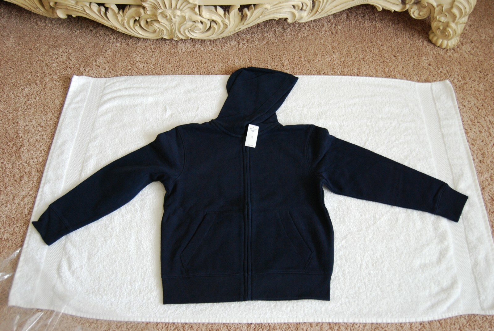 NEW Boy Size 8 GAP School Uniform Hoodie Navy Zipper