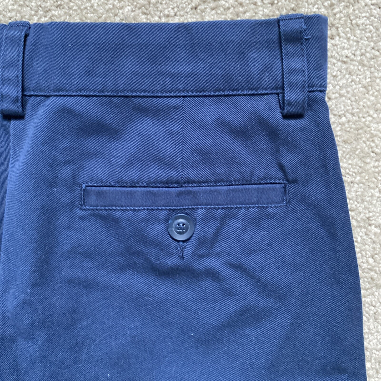 Boys Slazenger Size S Navy Blue Dress Uniform Shorts Adjustable Waist