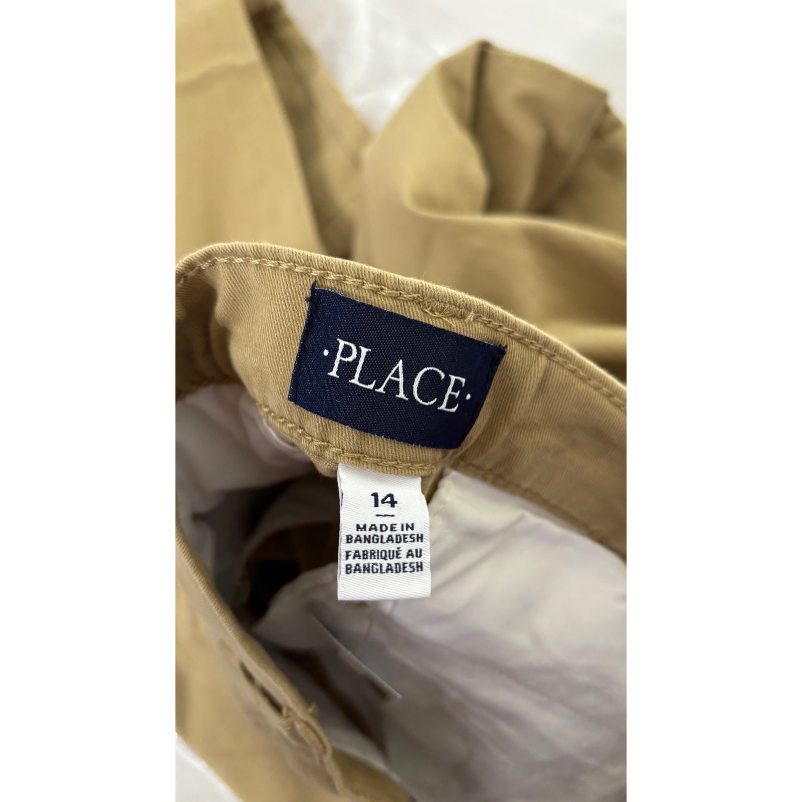 The Childrens Place Boys Uniform Stretch Chino Pants Set Of 2 Flax Tidal Size 14