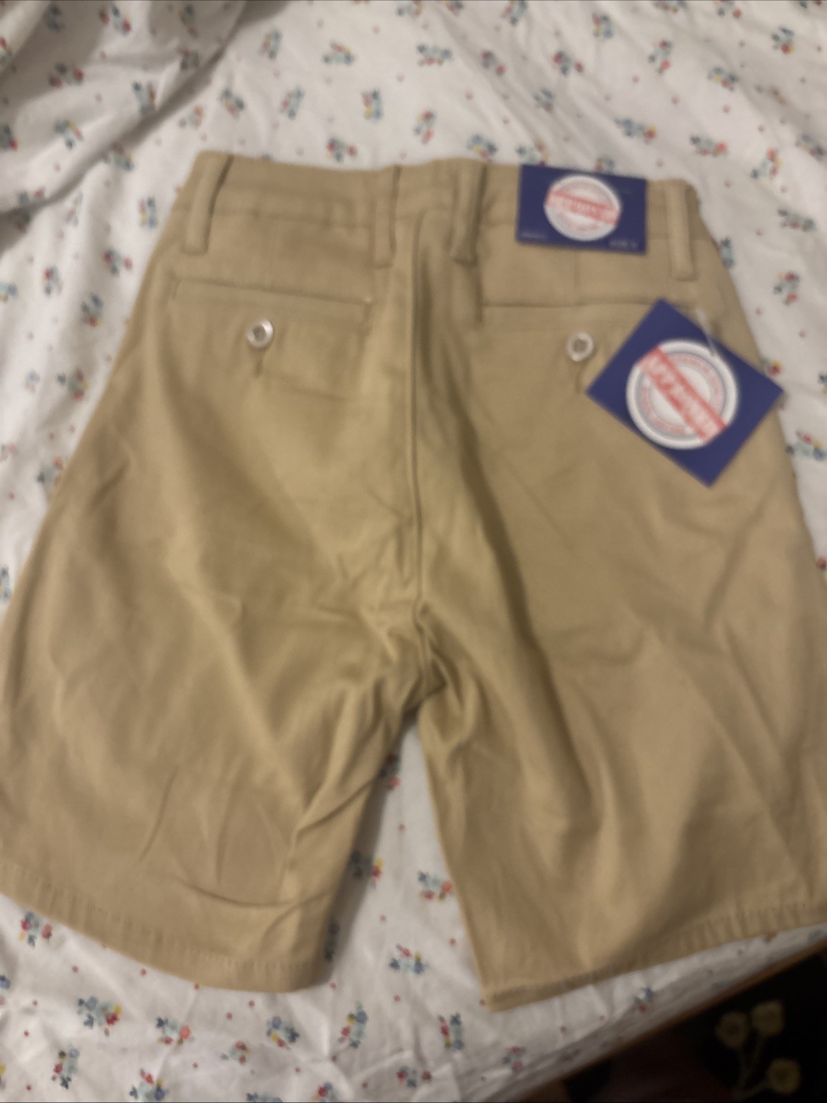 New Flat Front Short Size 8 Tan School Uniform Approved Khaki