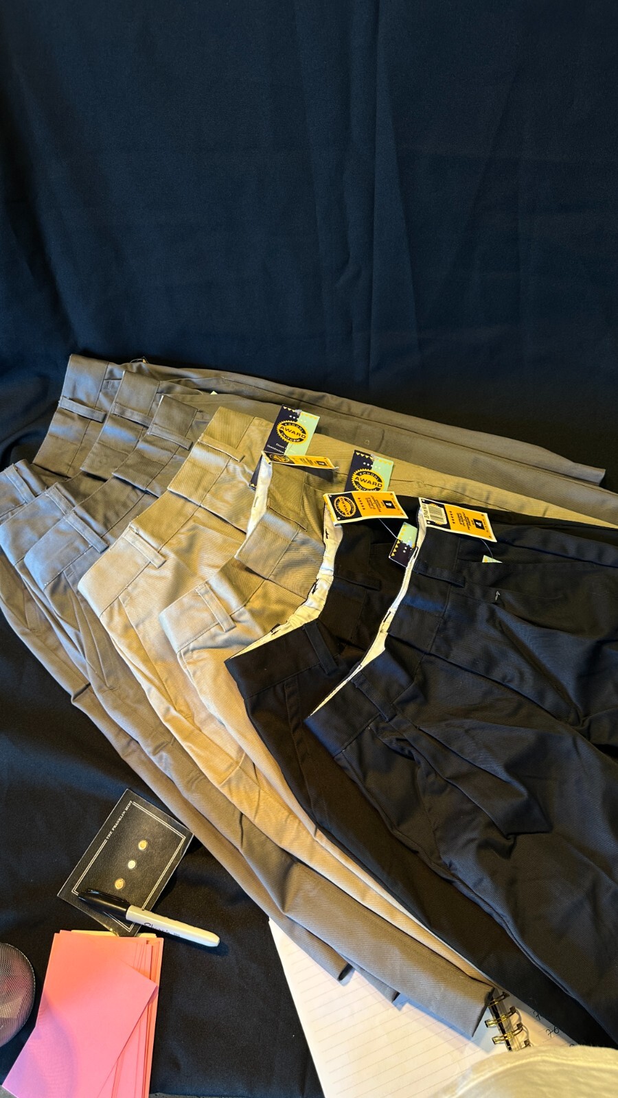 lot of 7 School Uniform Pants Lot Size 4 Boys JB World Award Uniform