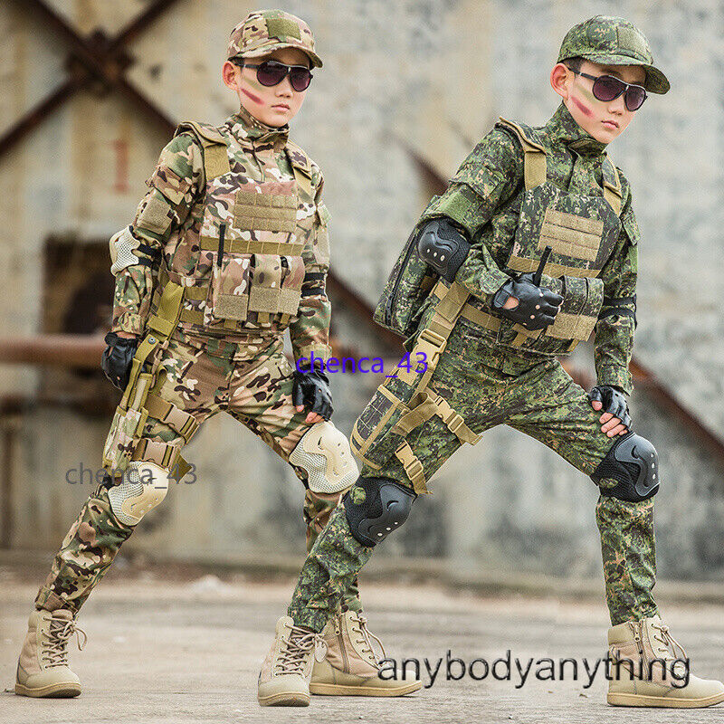Children’s Spring Autumn Camouflage Suit Special Forces Tactic Training Uniform