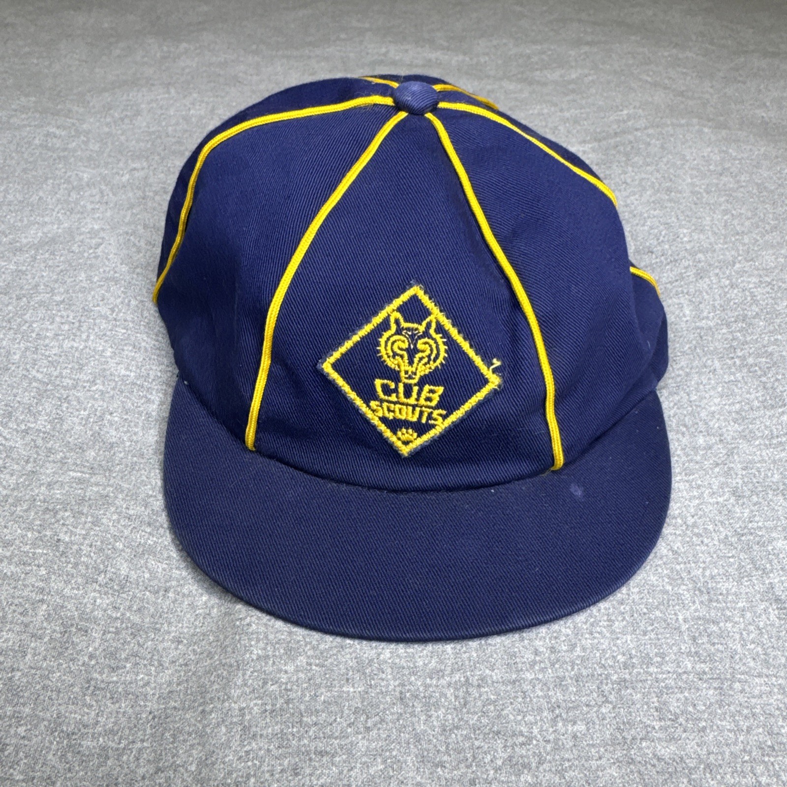 VINTAGE Cub Scouts BSA Shirt Blue Uniform w/ Patches Pins Hat Scarf Plus 50s