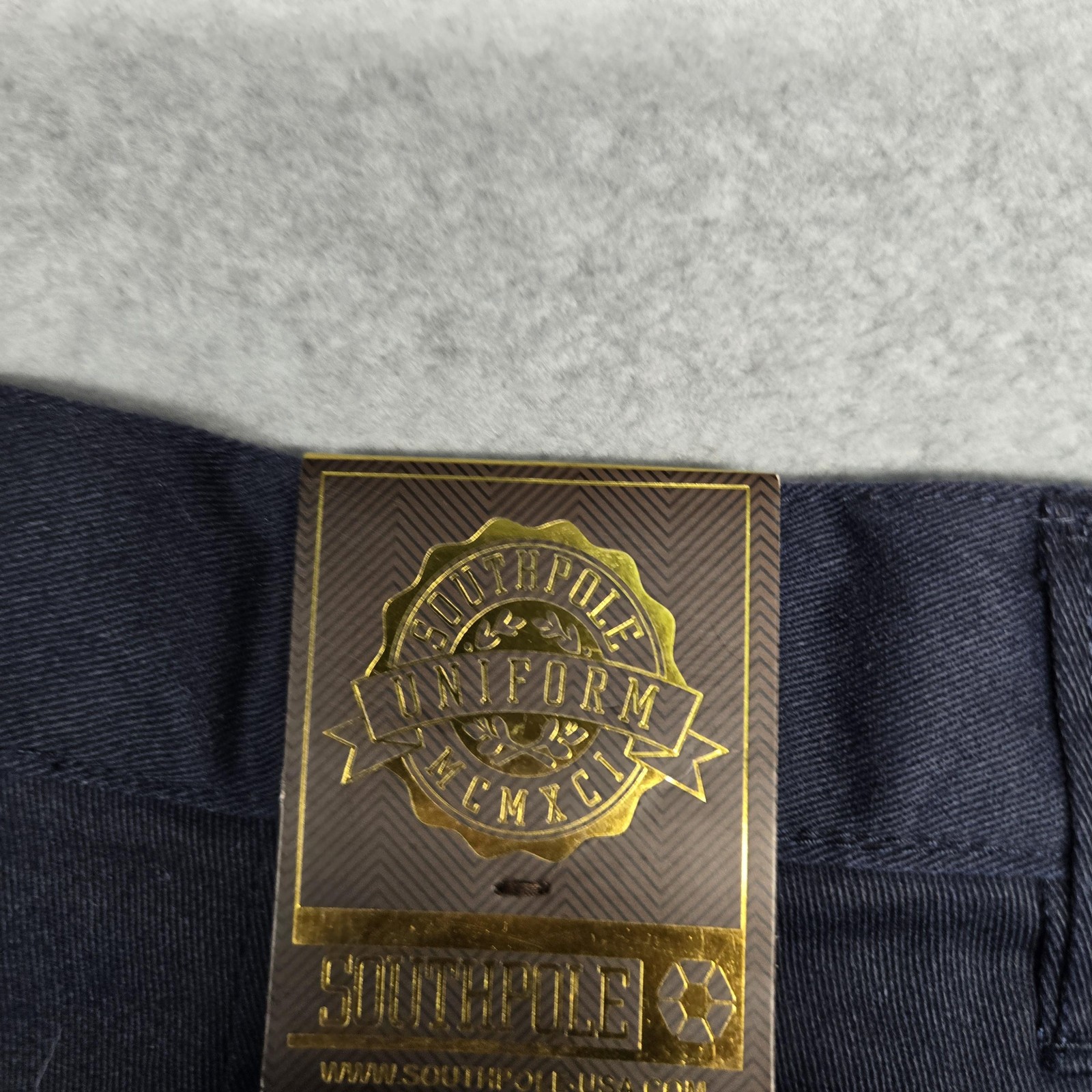 Southpole Uniform Pants Boys 10 Navy Blue Twill School Straight Leg Flat Front