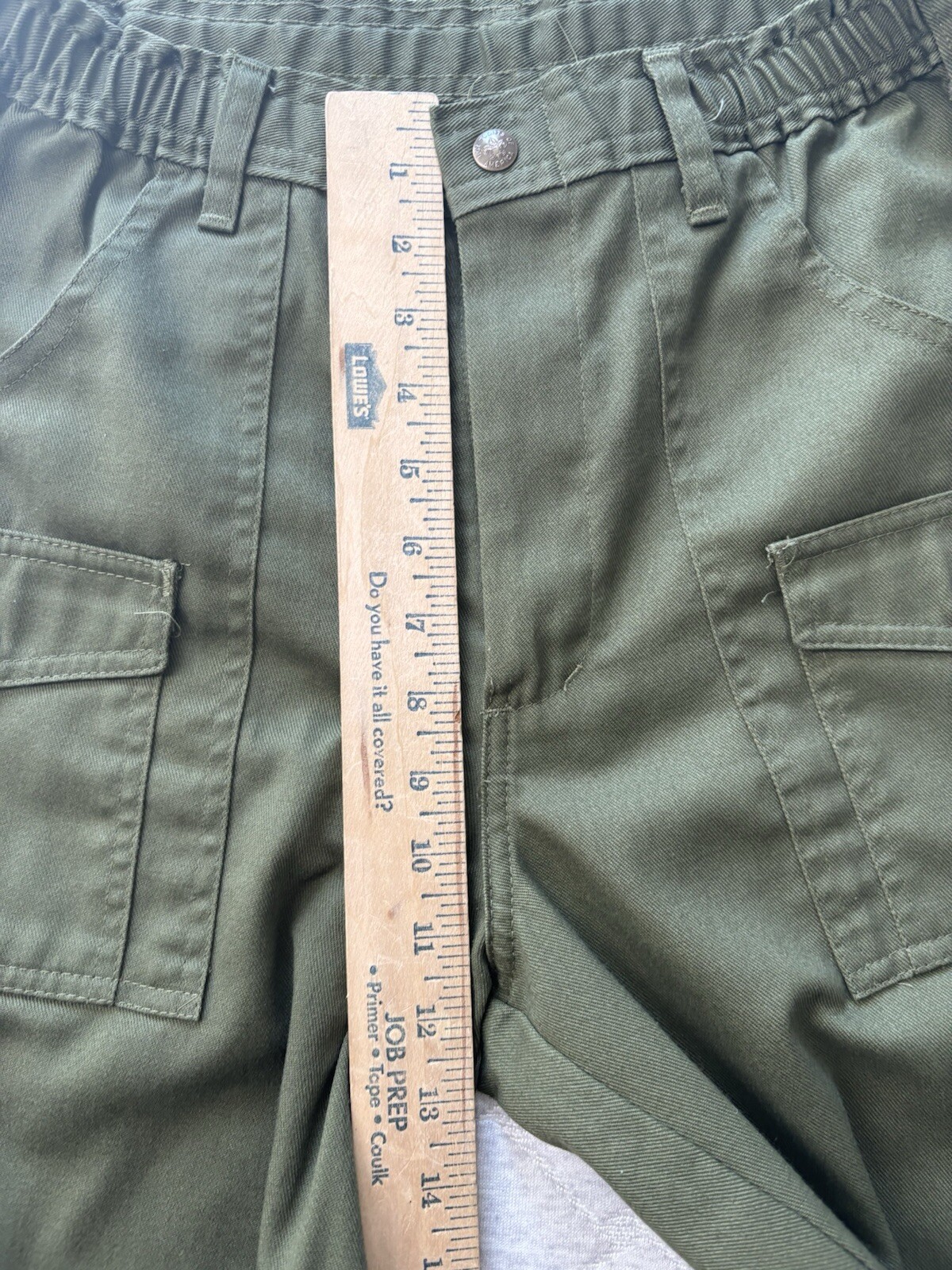 Boy Scouts Pants Youth 32×32 Green Official Uniform Twill Cargo 27×33.5*
