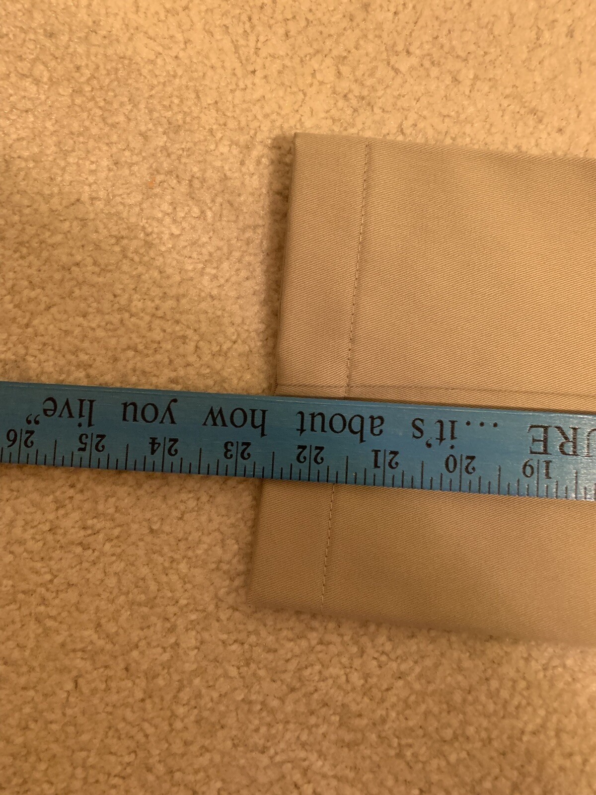 LANDS END Khaki School Uniform Perfect Chino Pants Boys 8 INSEAM 22.5 In NEW $36