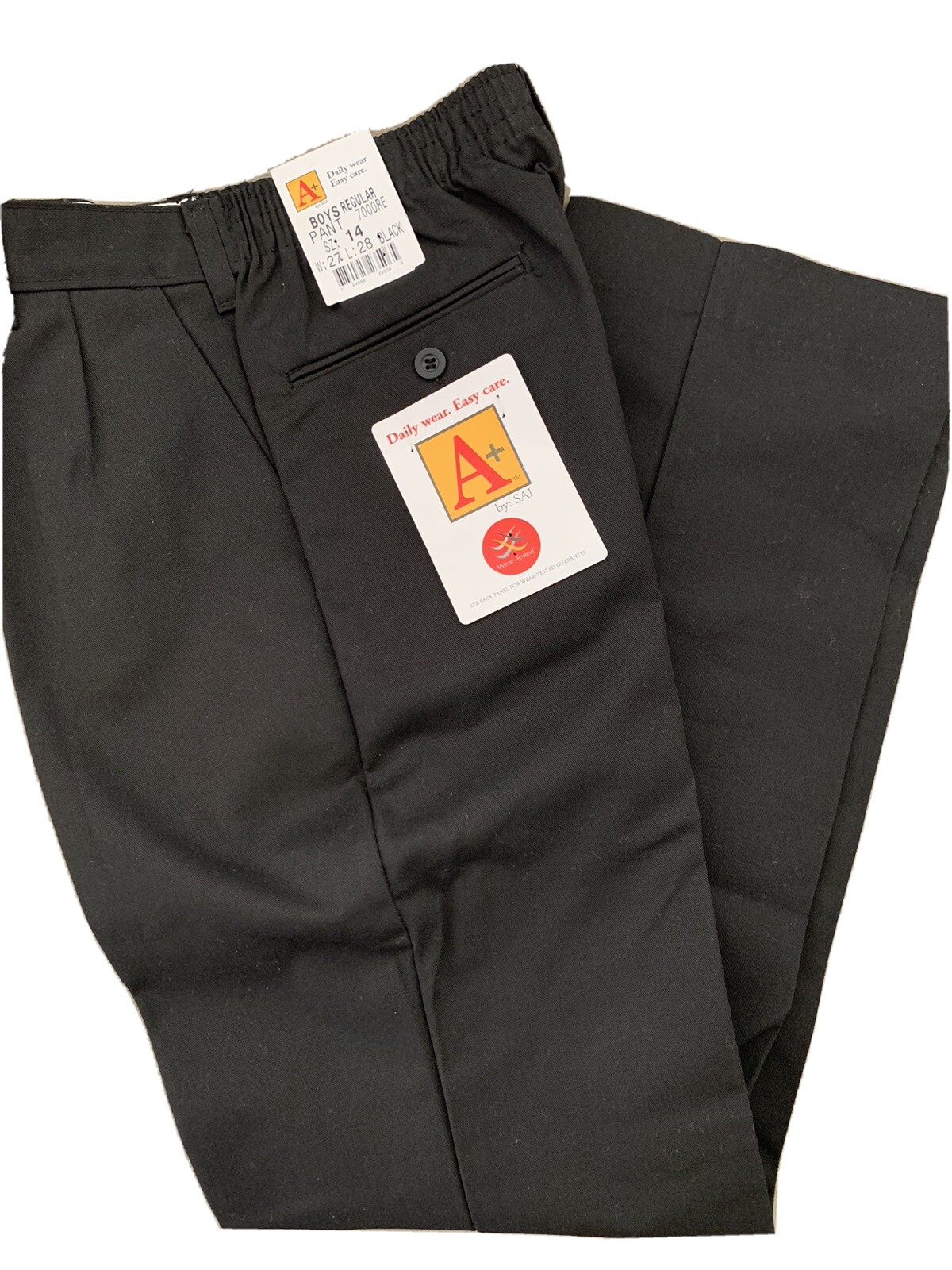 A+ by: SAI Boys Uniform Pants in Black