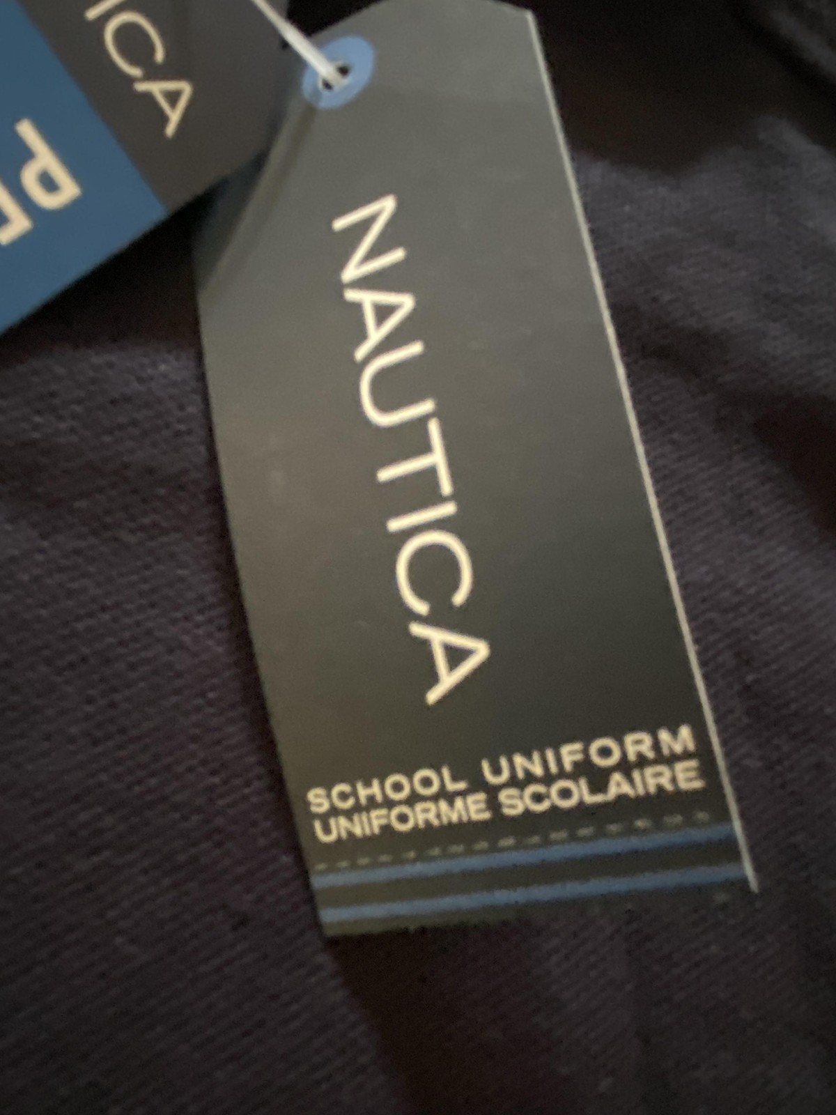 Nautica Polo Shirt Boys Medium 10/12 Performance Stretch Short Sleeve Uniform