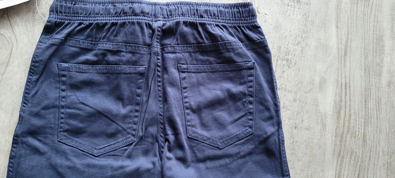 NEW 2 PAIRS SCHOOL UNIFORM NAVY PANTS BOYS XL 14/16 DOUBLE KNEE WONDER NATION