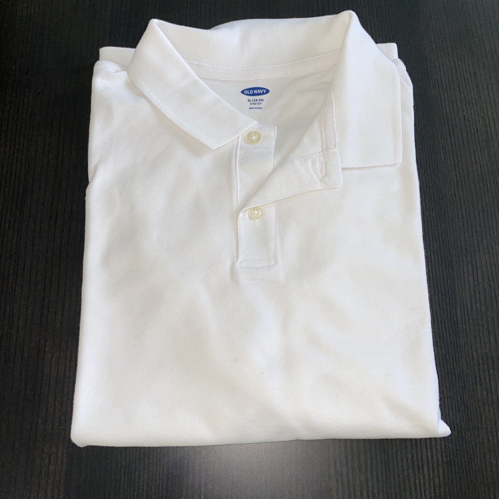 Lot of 9 Old Navy School Uniform Boys Plique Polo White Color Short Sleeves
