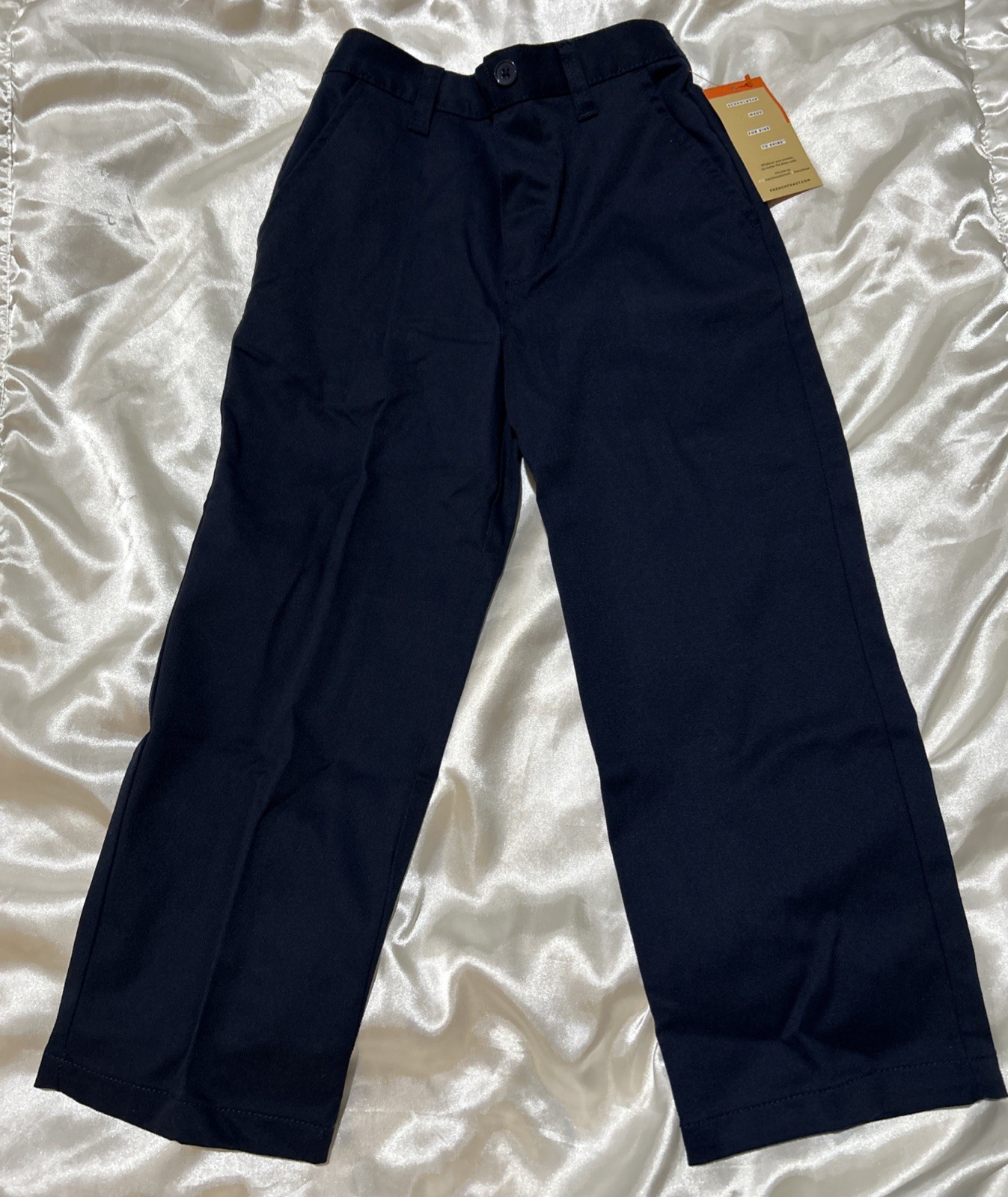 NEW TAG FRENCH TOAST RELAXED PULL UP PANT NAVY BLUE BOYS SIZE 6 SCHOOL UNIFORM