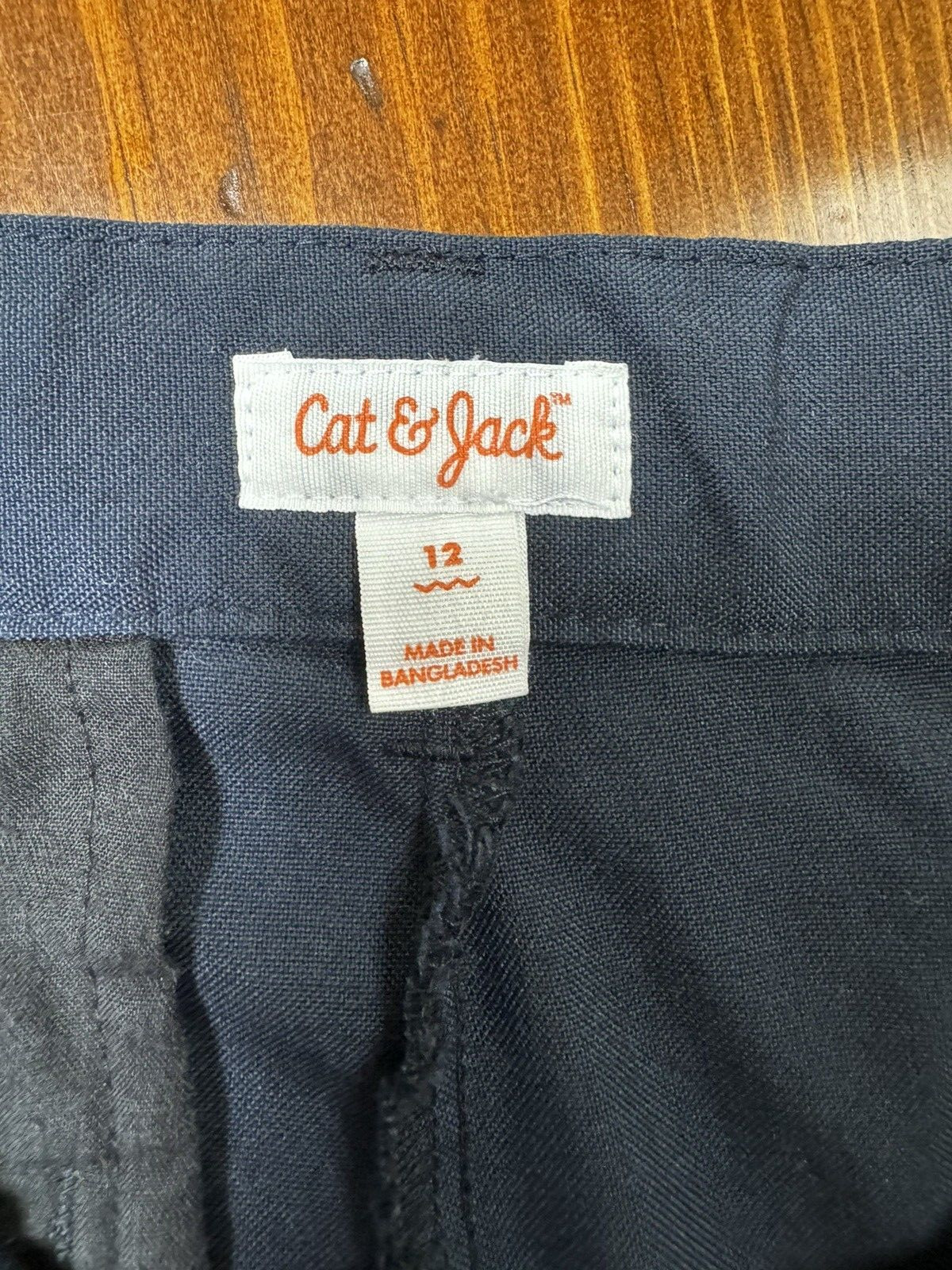 Boys Navy Blue School Uniform Pants Lot Sz 8 10 12 George Cat Jack Chinos 3P