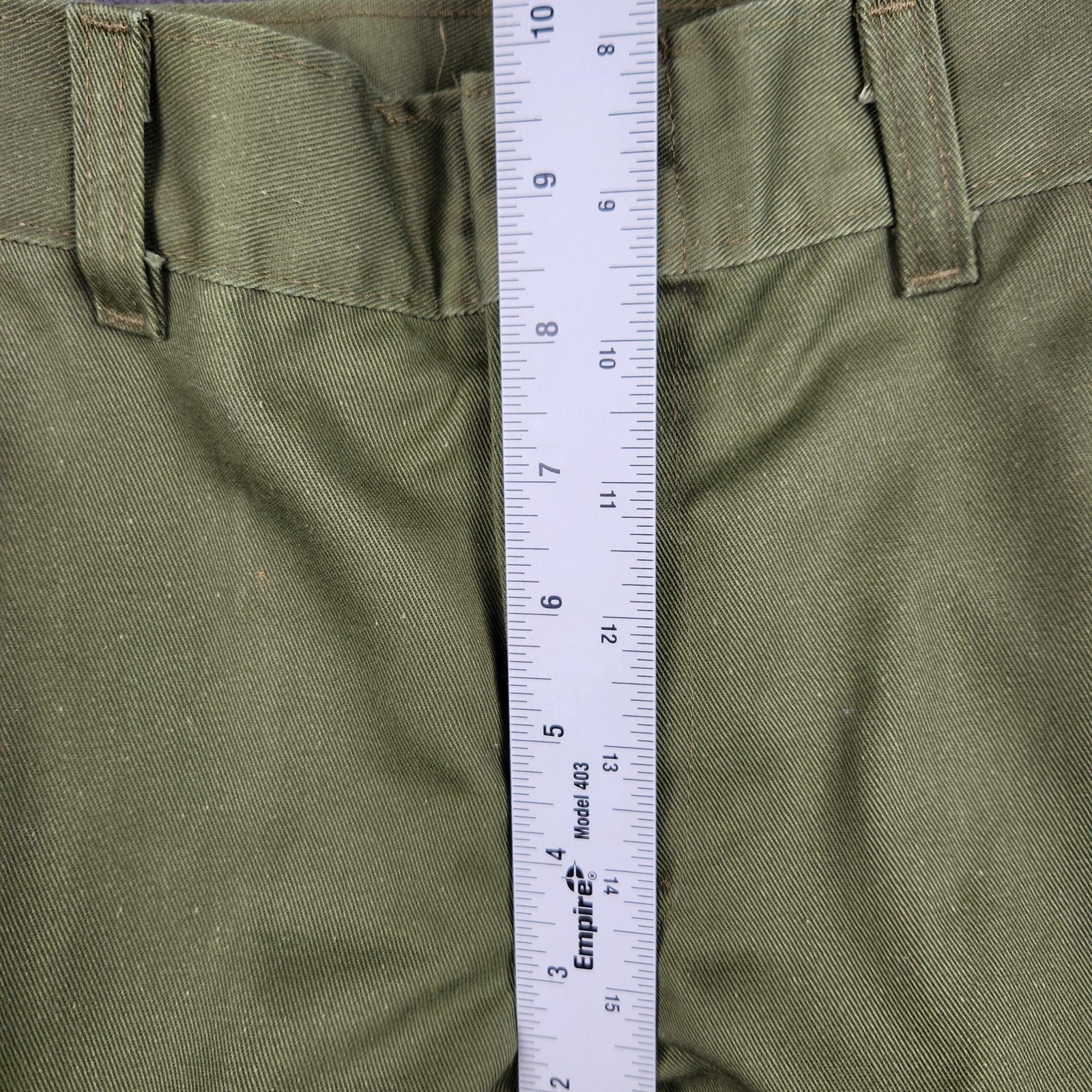 Vintage Boy Scouts of America Pants Youth 23×24 Green Uniform Cargo Pockets