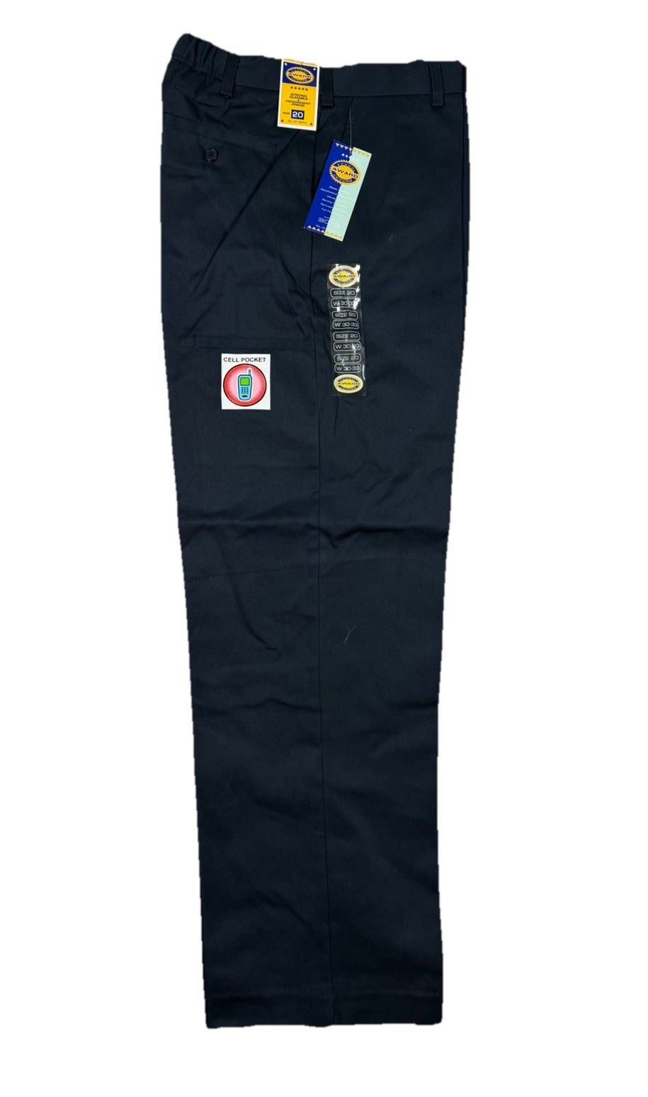 J.B. World School Award Uniform Pants Boys Blue Permanent Press Size 20 NWT
