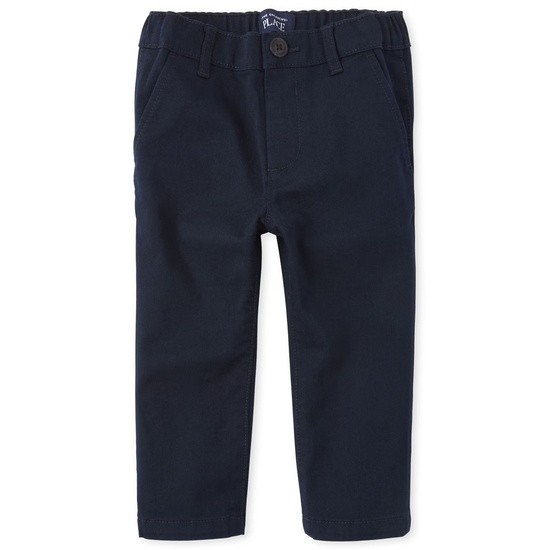 The Children’s Place Boys Chino Pants Navy Straight Fit Uniform 12-18 Months