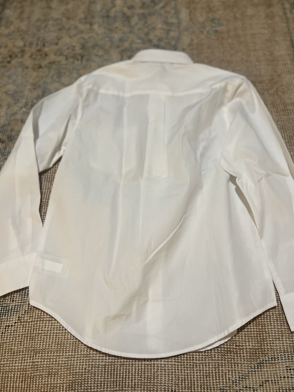 Boys French Toast Uniform White Long Sleeve Dress Shirt Size 10