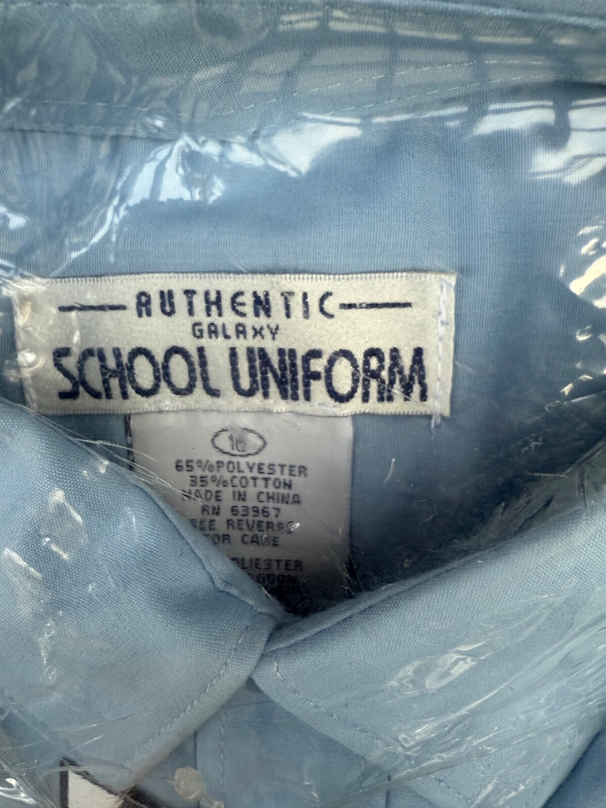 New 2 LOT Boys US POLO ASSN SCHOOL UNIFORM BLUE LONG sleeve BUTTON DOWN Shirts
