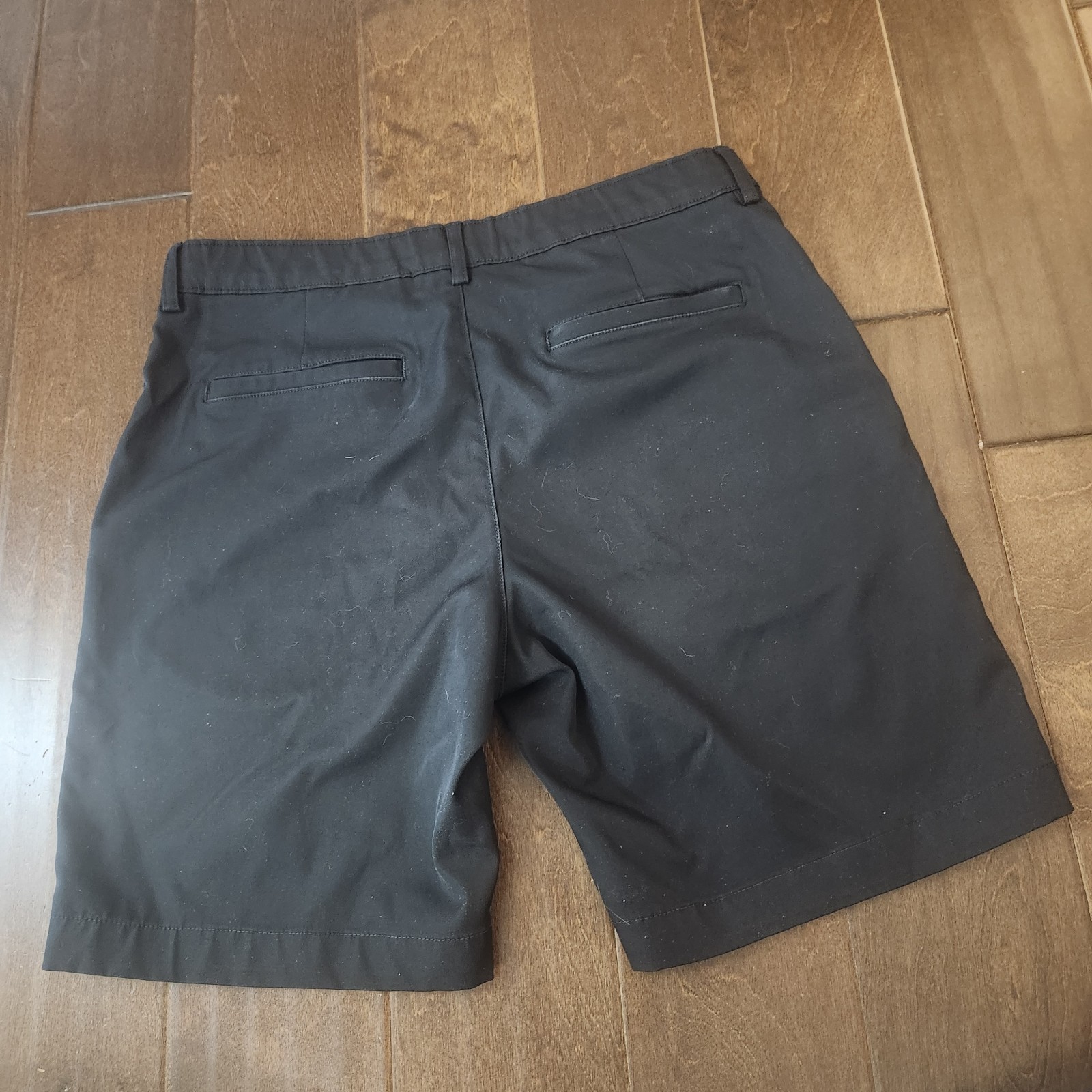 Dennis Uniform Boys 14 Husky Black School Uniform Shorts Flat Front