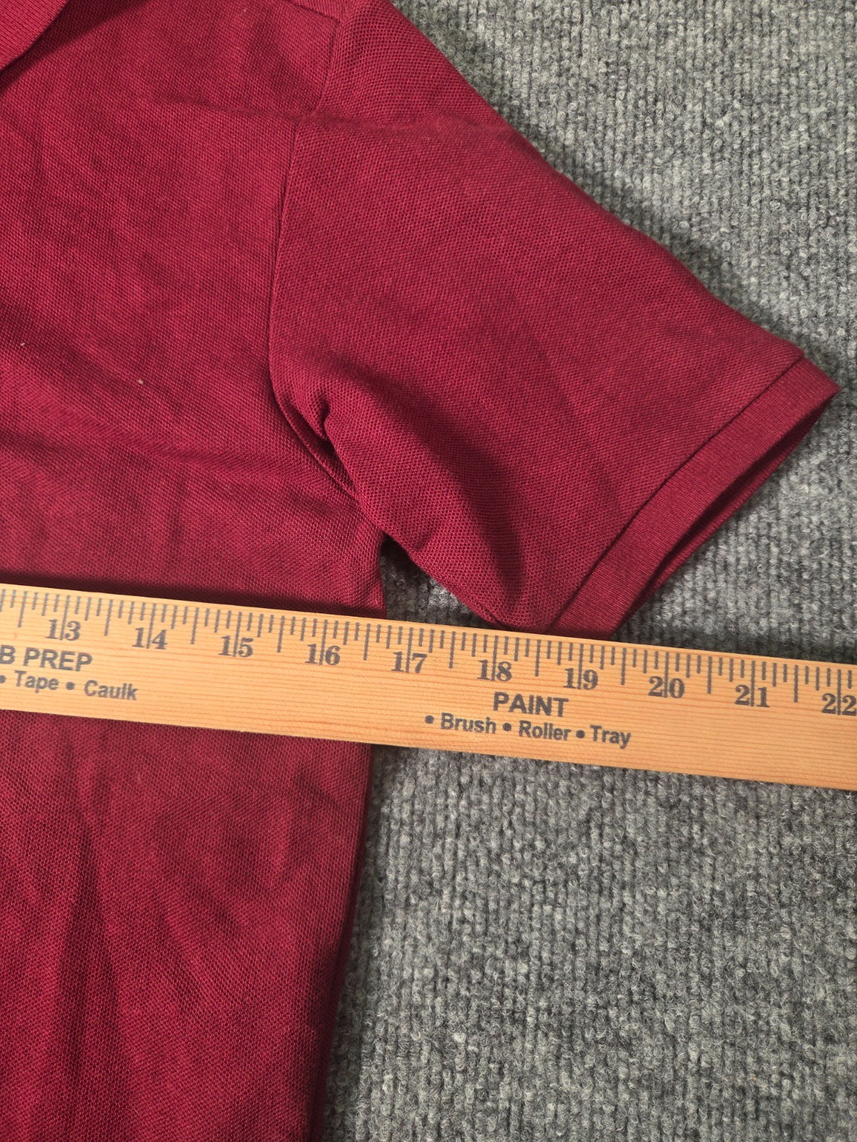 Nautica School Uniform New Polo Boys Sz L/G (14/16) Burgundy Performance Stretch