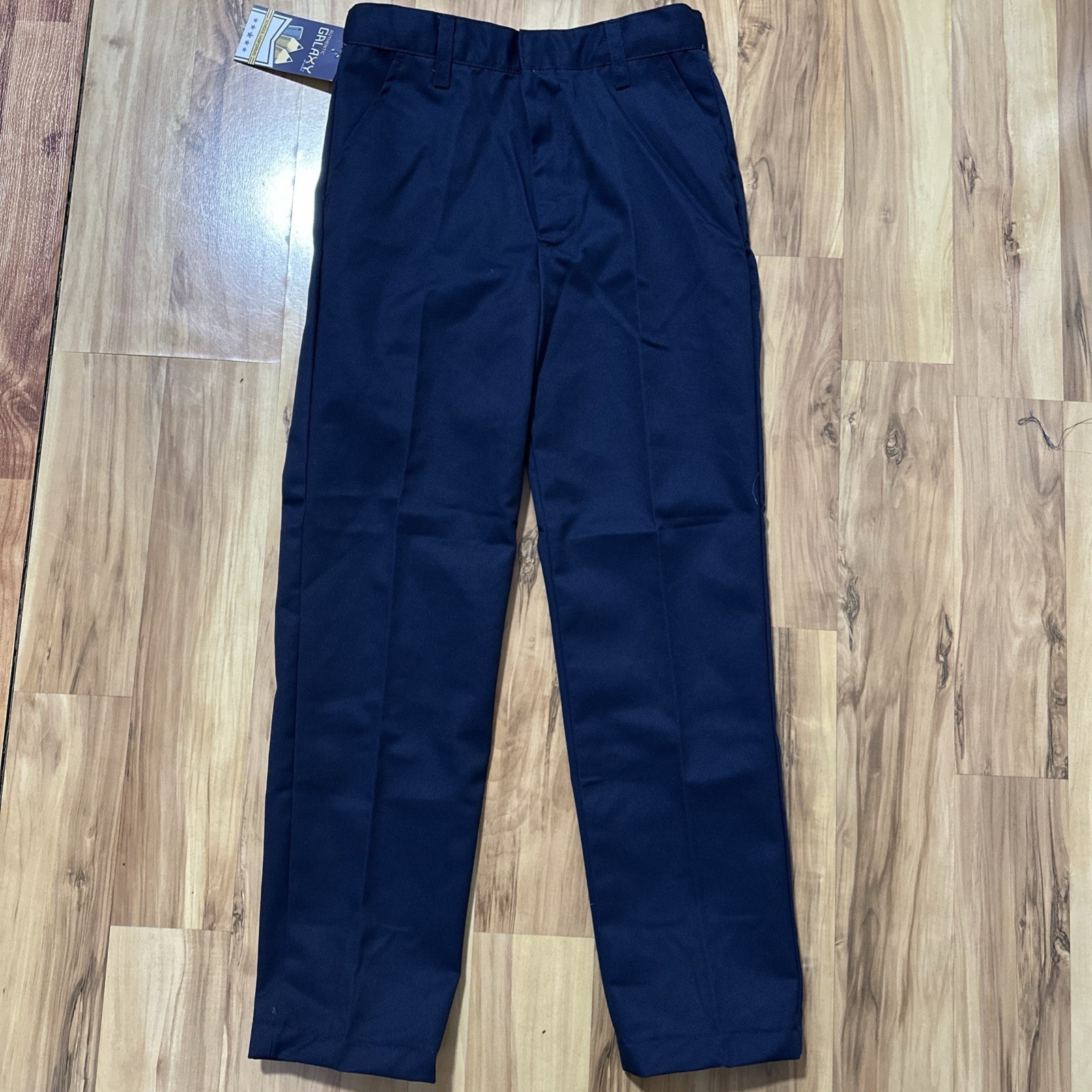 School Uniform Pants Boys Size12 Navy Blue Adjustable Waist NEW Authentic Galaxy