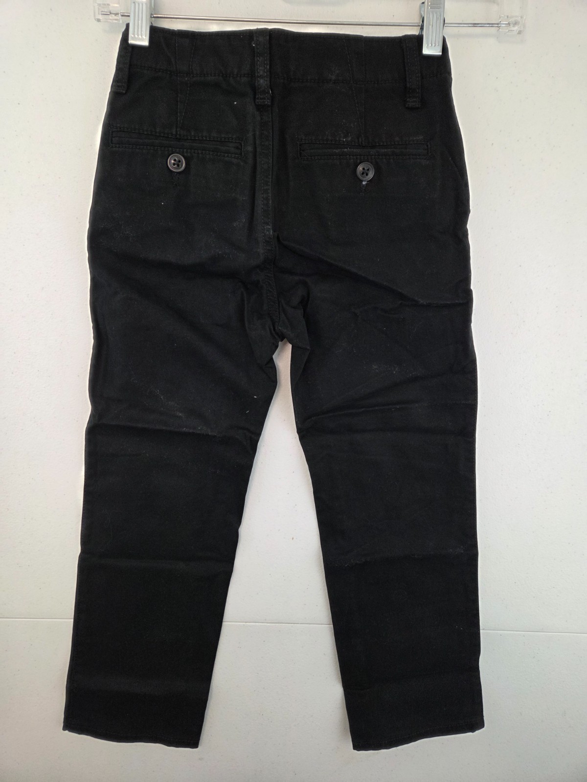 Gap Kids Uniform Straight-Fit Stretch Khakis Boy’s sz 5 True Black NWT $34.95