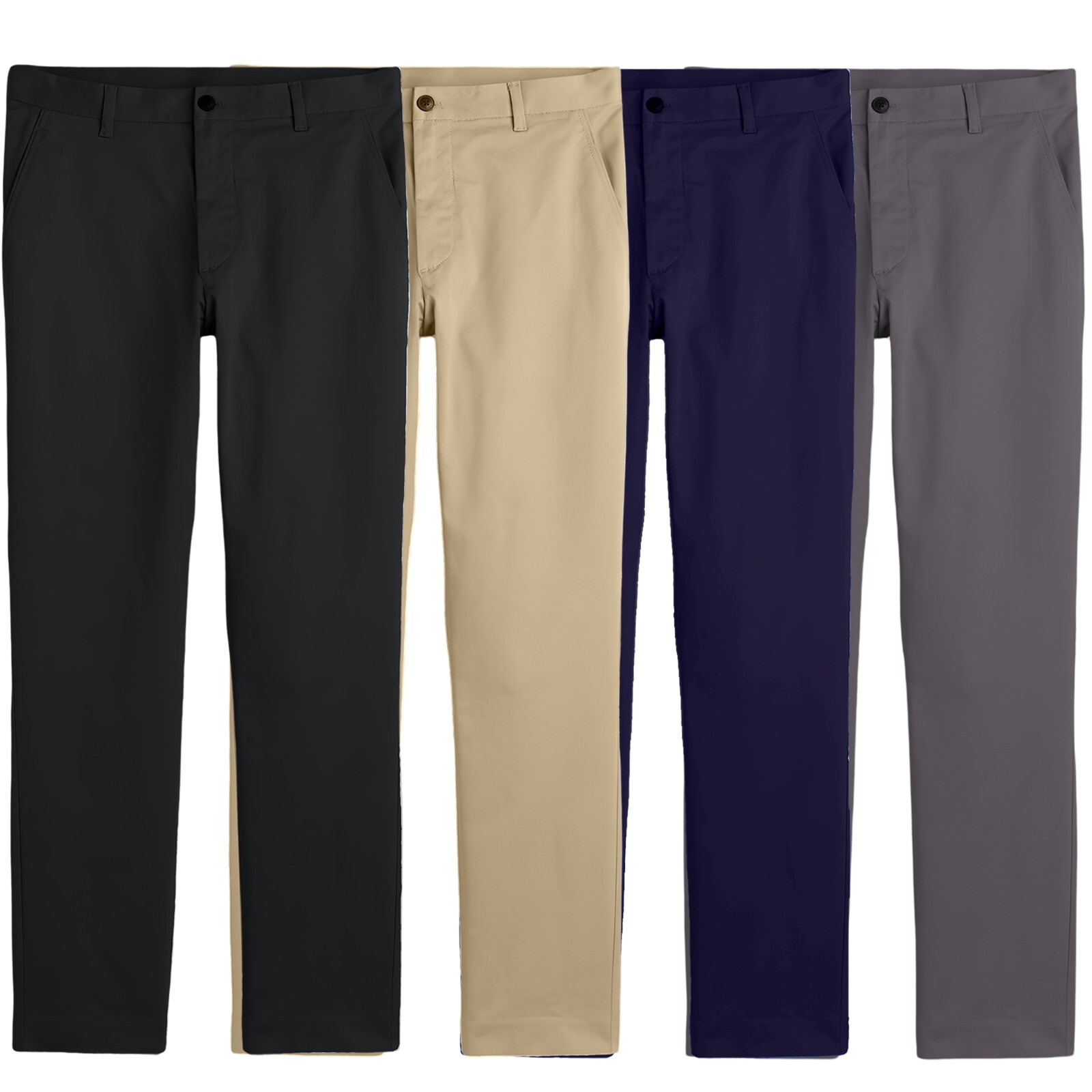 Boys School Uniform Pants New Size 4-16 Regular & Husky Flat Front Style NWT NEW