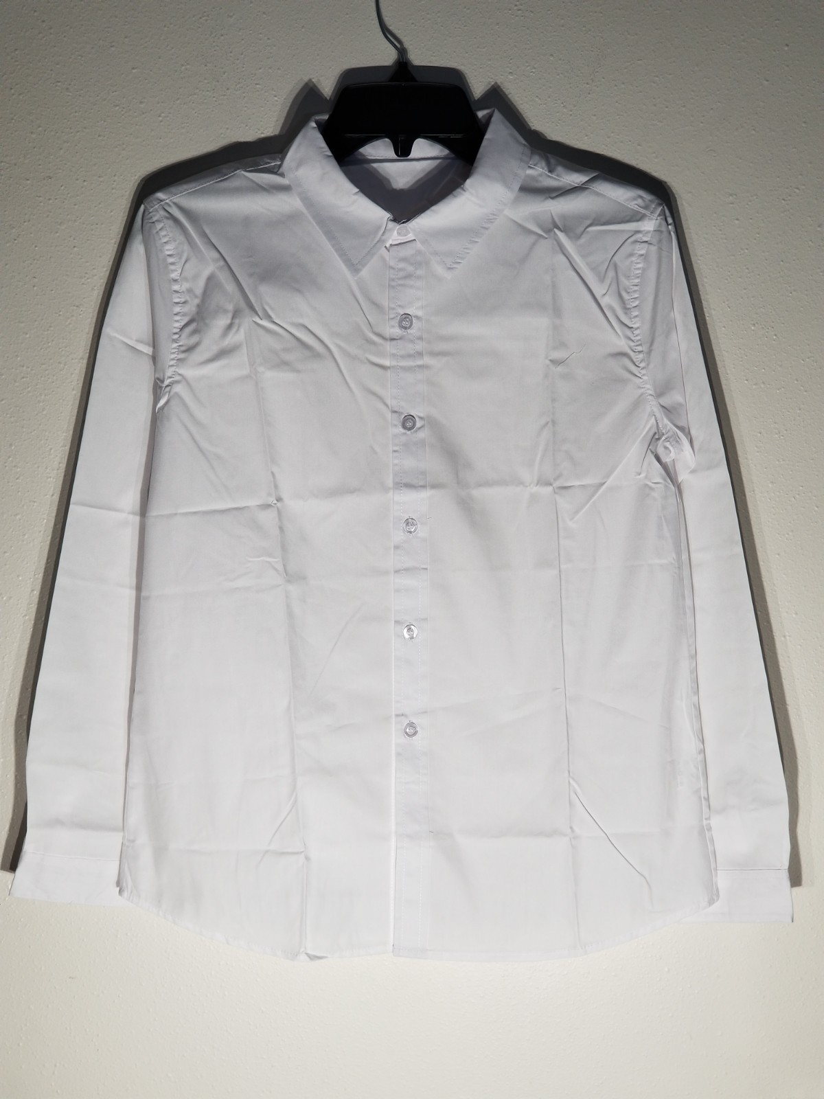 SOLOCOTE Boys White Dress Shirt Long Sleeve Uniform Blouse Formal Size 9Y New